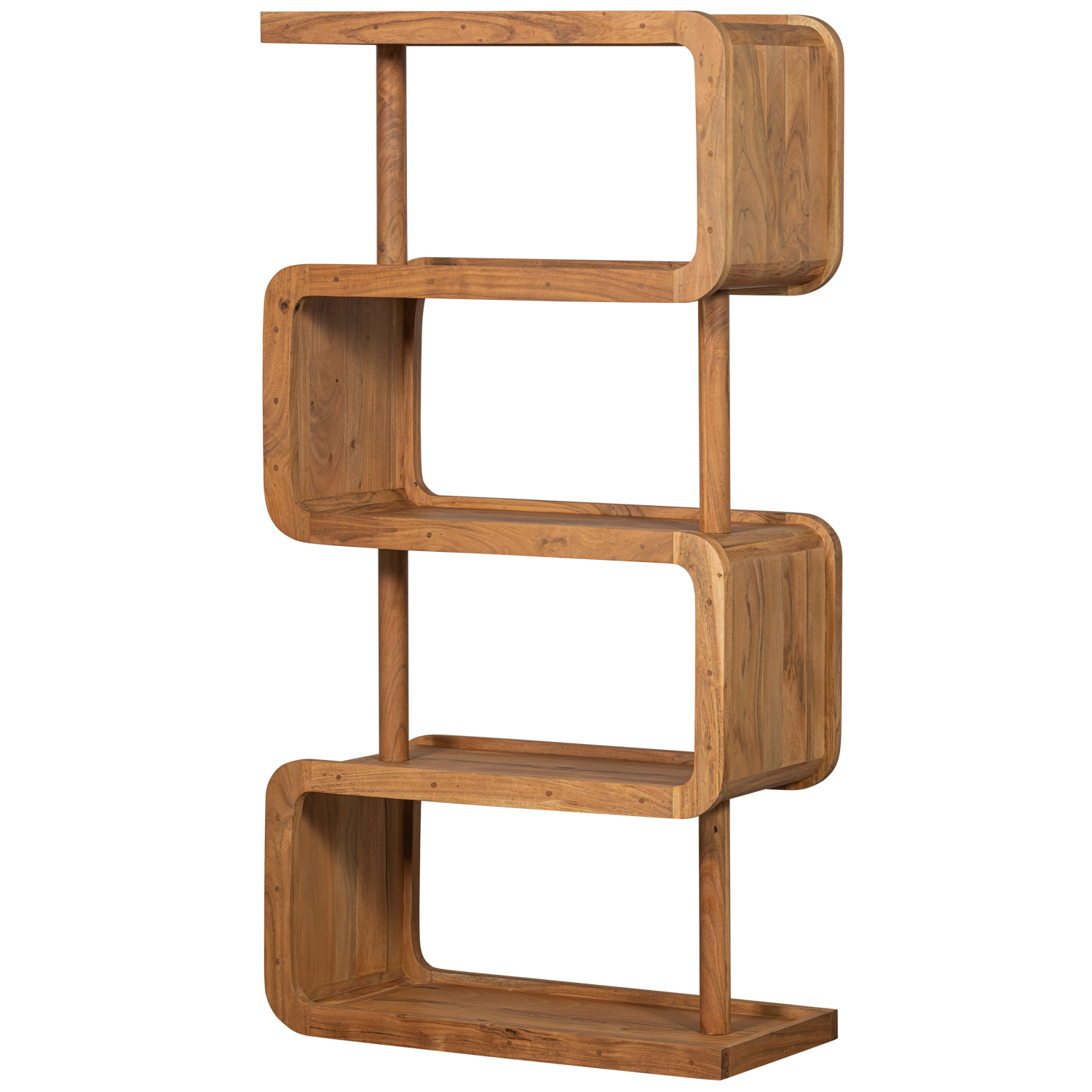 Rattle open kast hout naturel