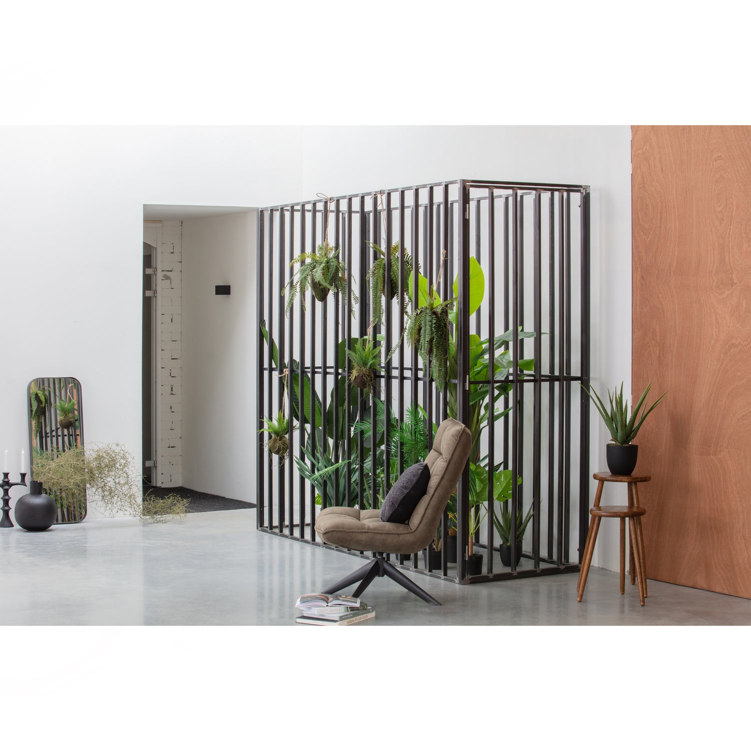 Jouke draaifauteuil chenille structuur roestbruin [fsc]