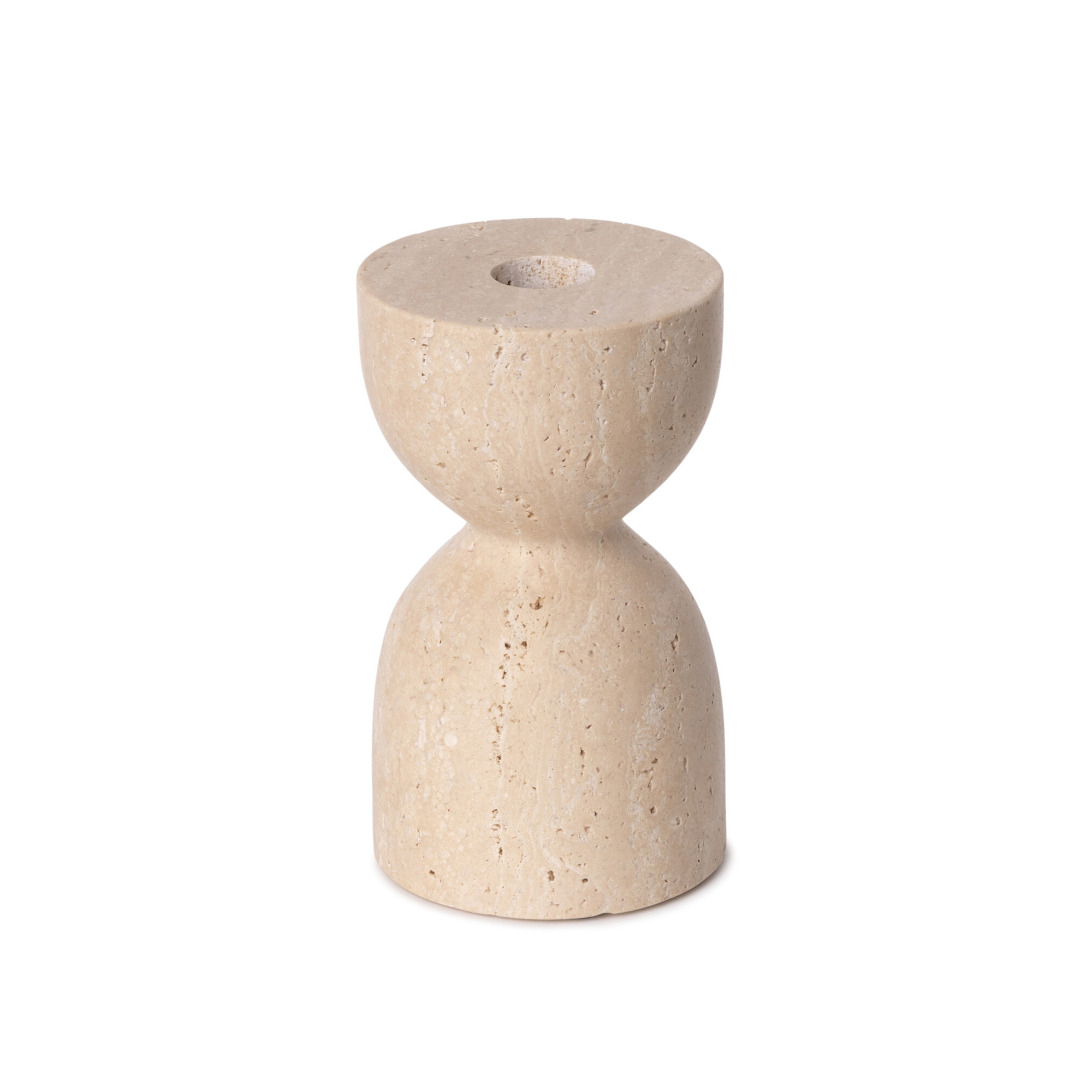 Travertine design kaarshouder