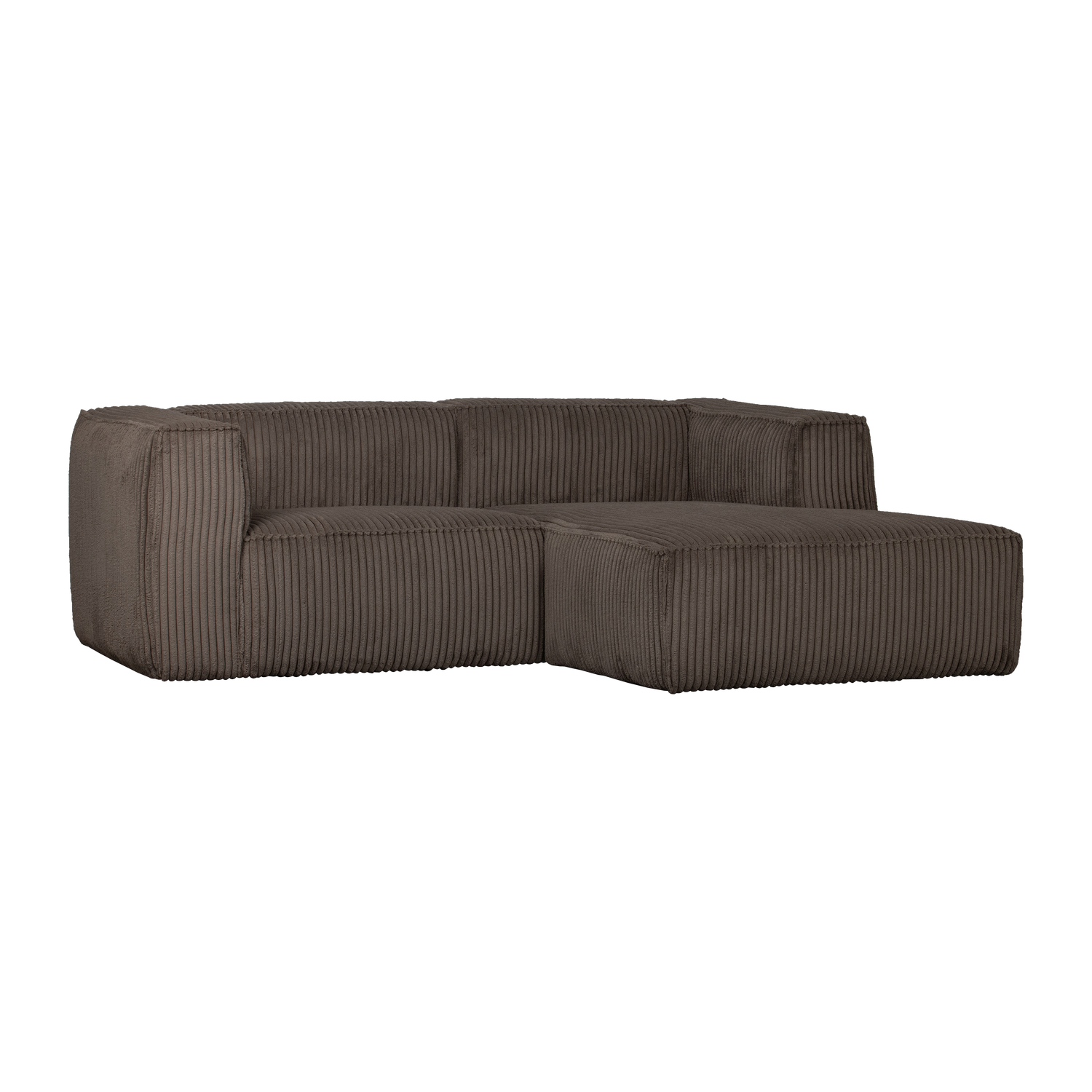 Bean chaise longue bank rechts chenille velvet taupe