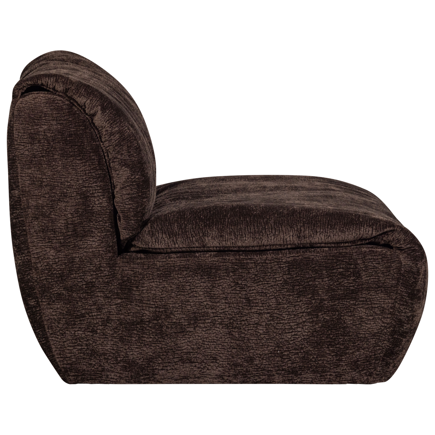 Baggy 1-zits element geweven chenille oudroze