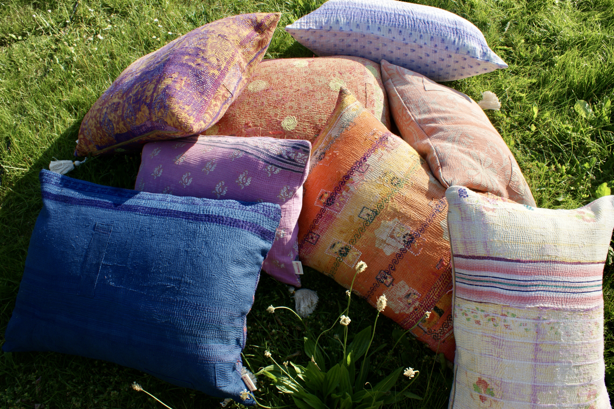 Kussen Kantha vintage 50x70 cm