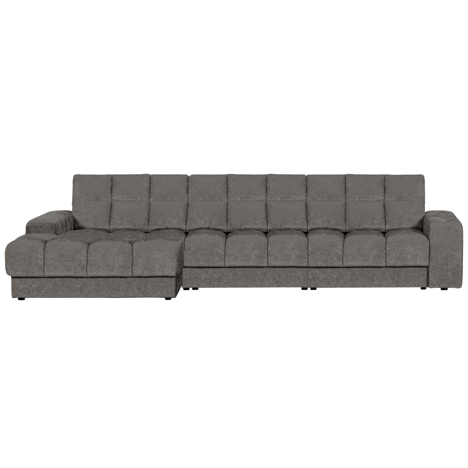 Second date chaise longue links velvet antraciet
