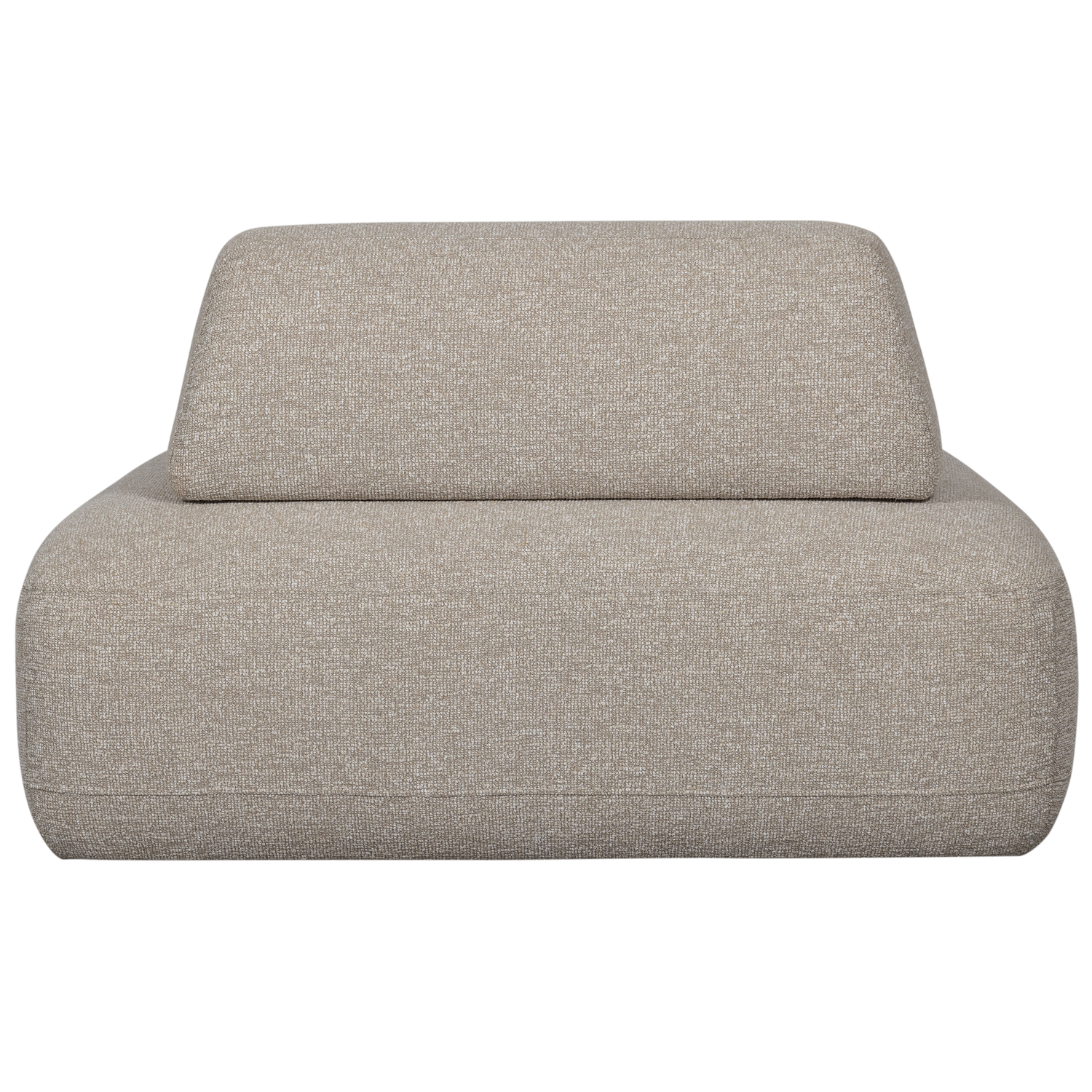 Sterck fauteuil met verplaatsbare rugleuning boucle naturel