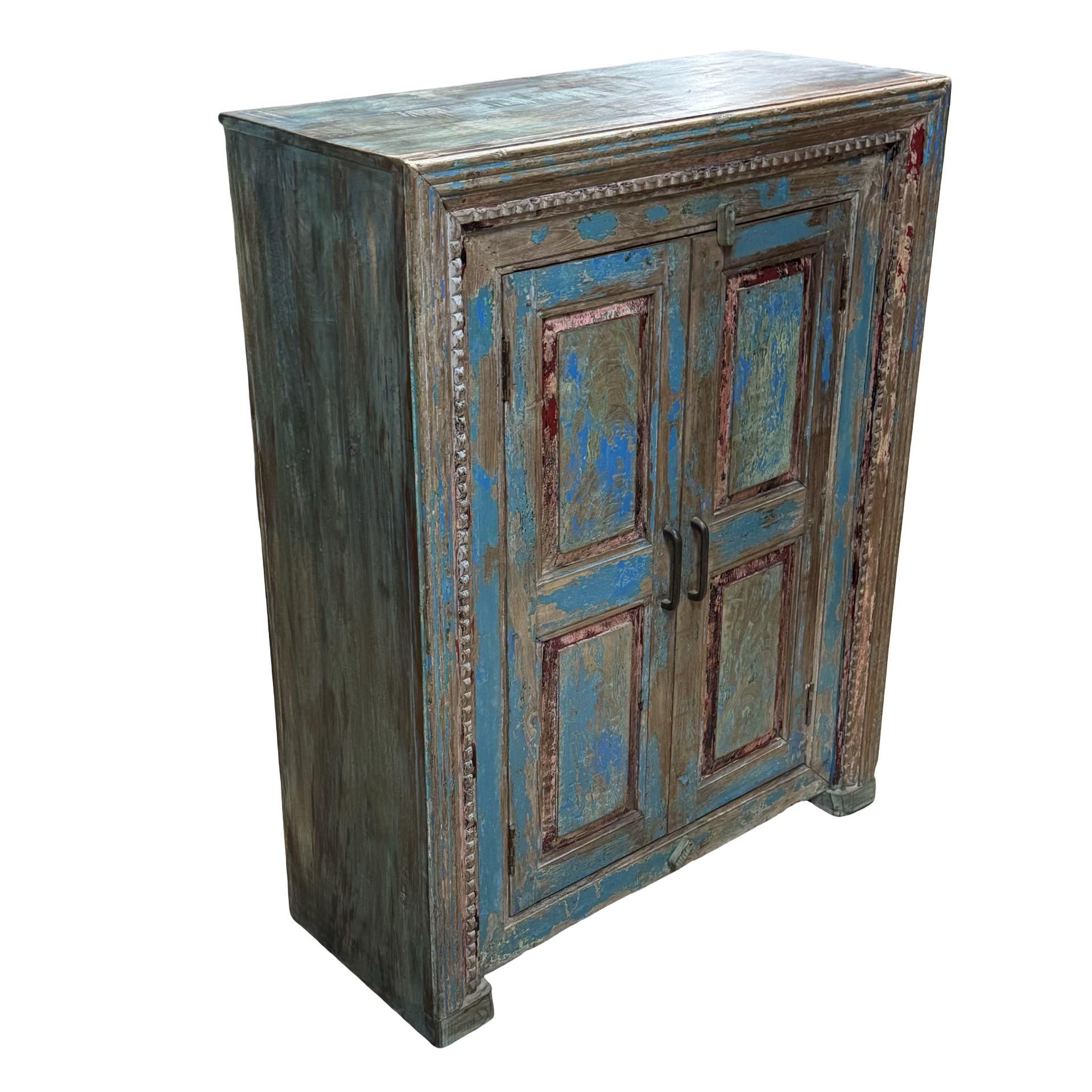 Kast 2 deur uniek blauw