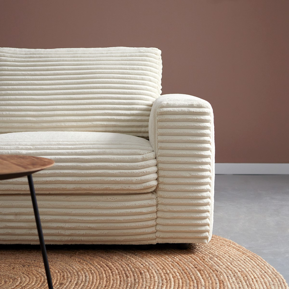 Hoekbank Avero Crème Chaise Longue