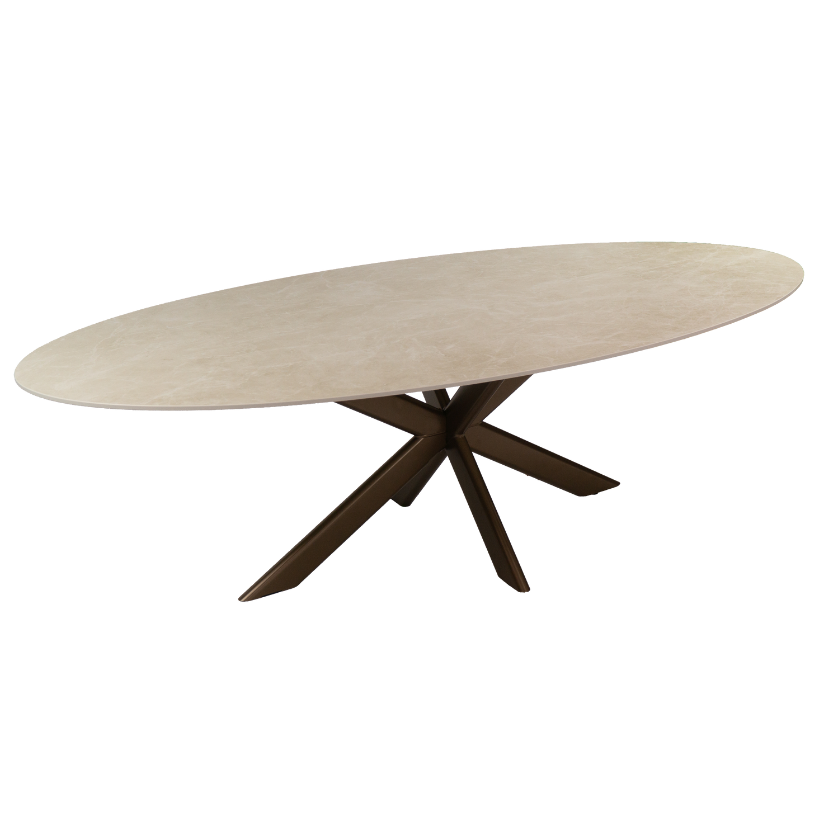 Eettafel Ovaal Fume