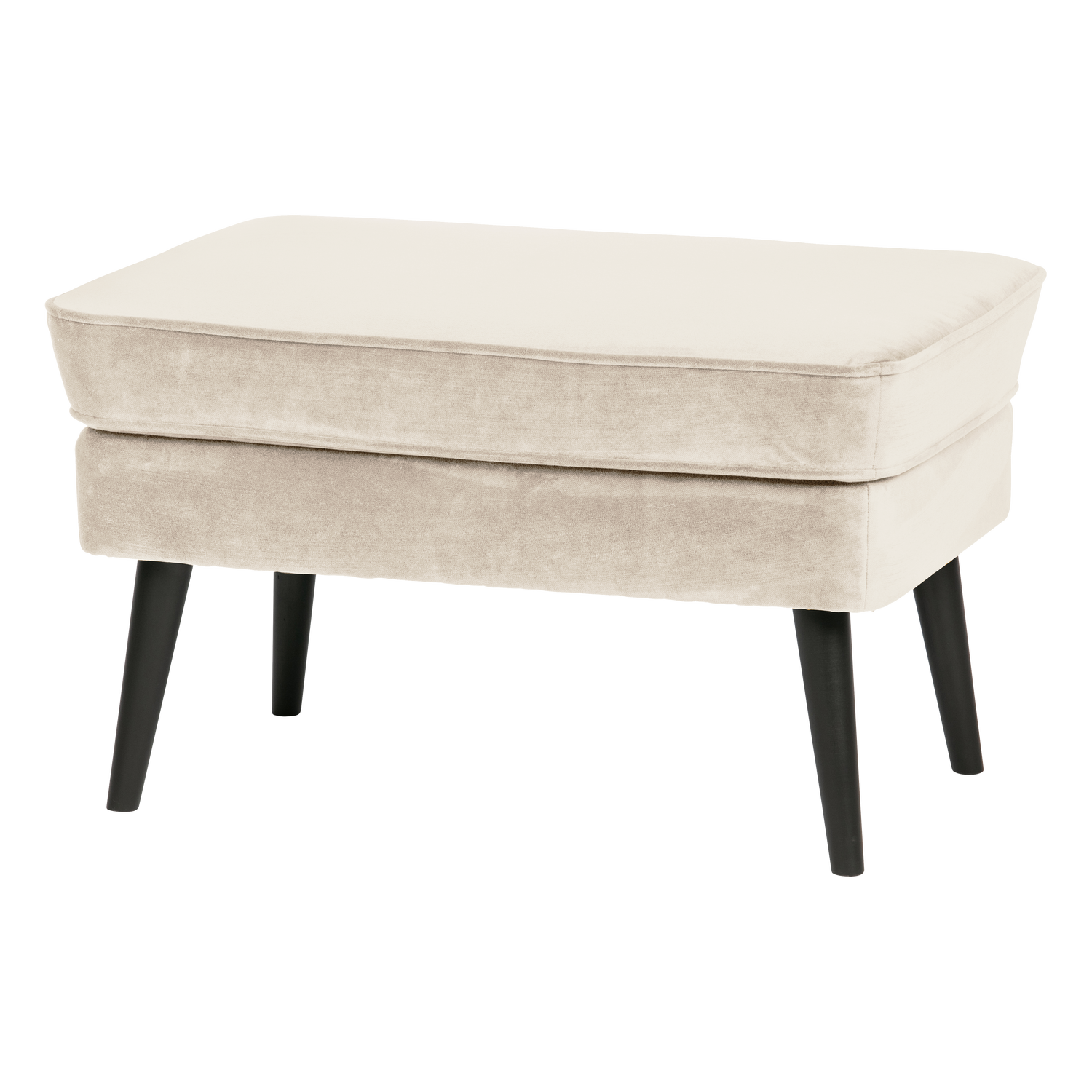 Rocco hocker velvet donkerbruin [fsc]