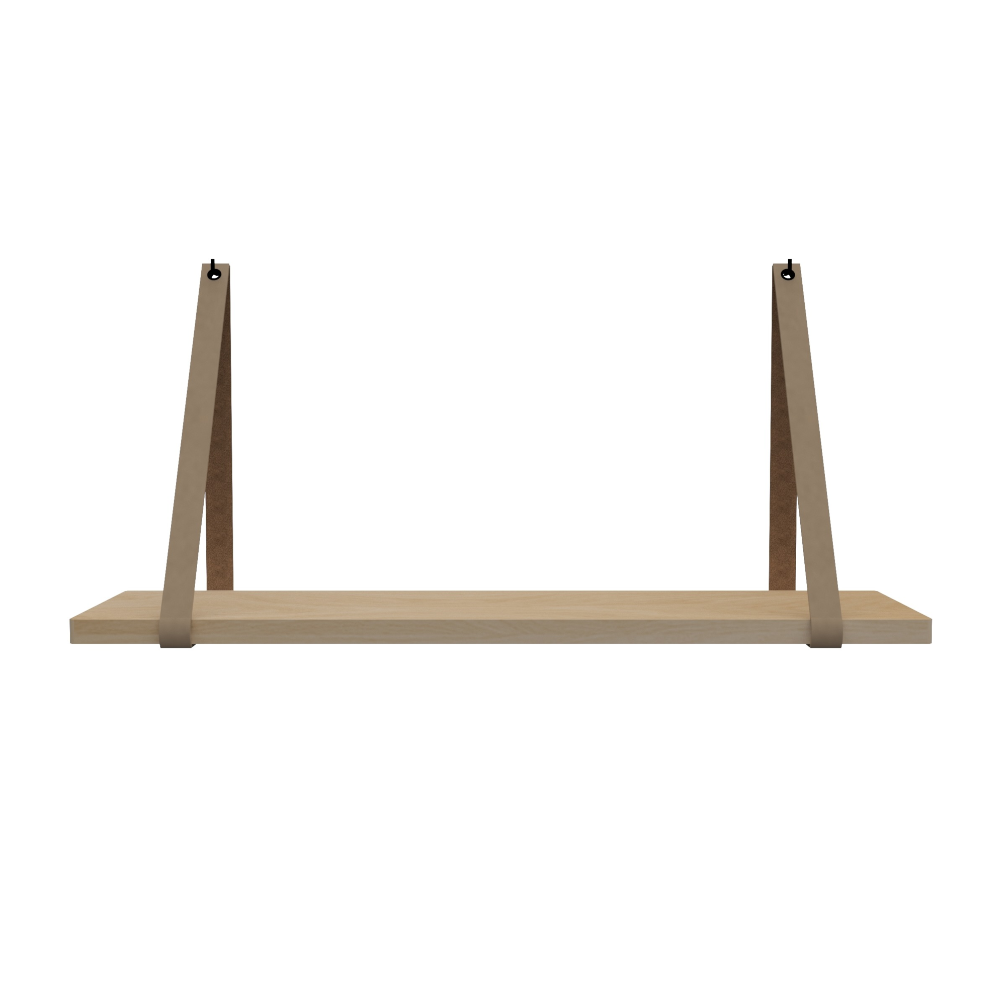 Leren plankdragers (set van 2)
