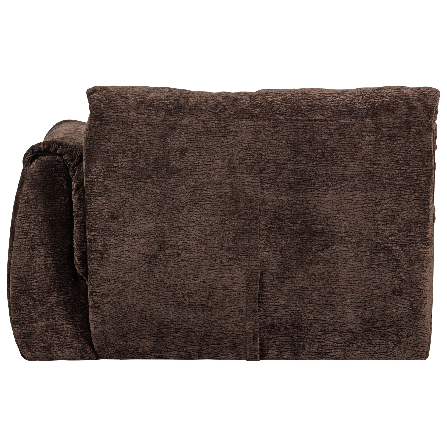 Baggy 1-zits element met arm rechts geweven chenille bruin