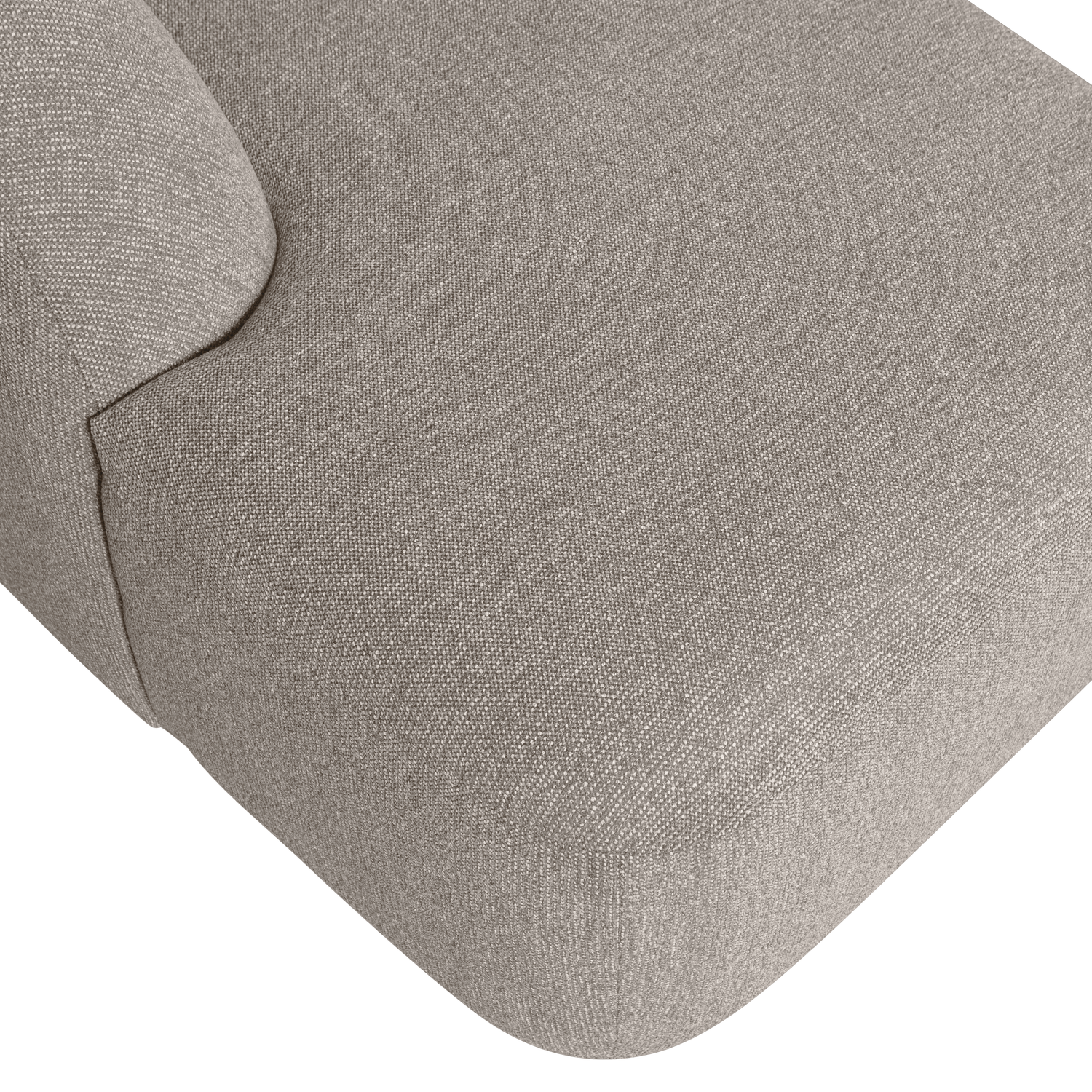 Sloping u-vorm bank off white melange