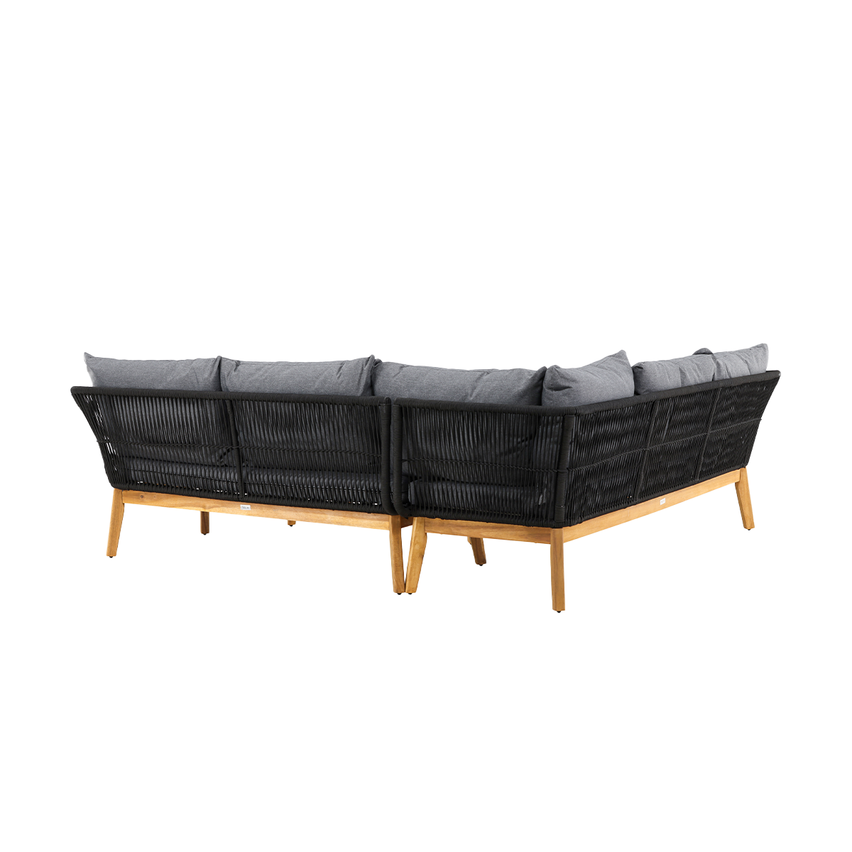 Tuin loungeset grijs Pam - met zitkussens