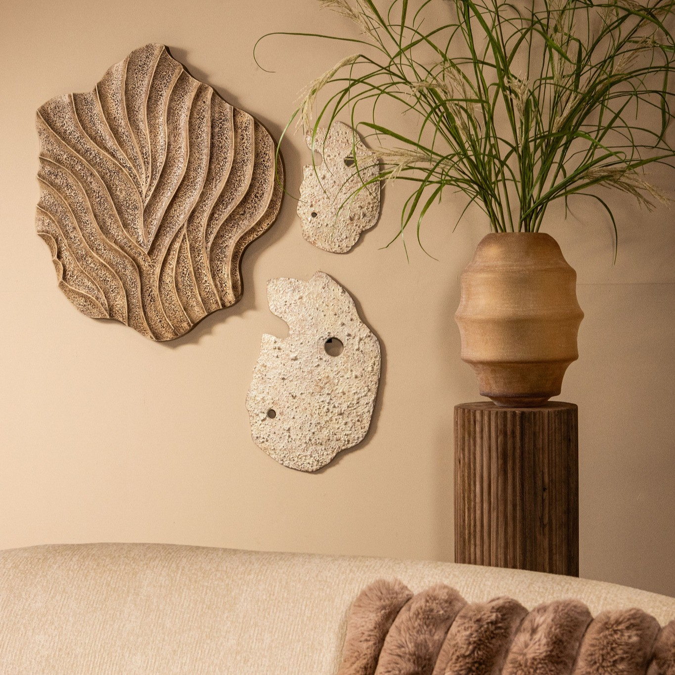 Wanddecoratie Oria Beige