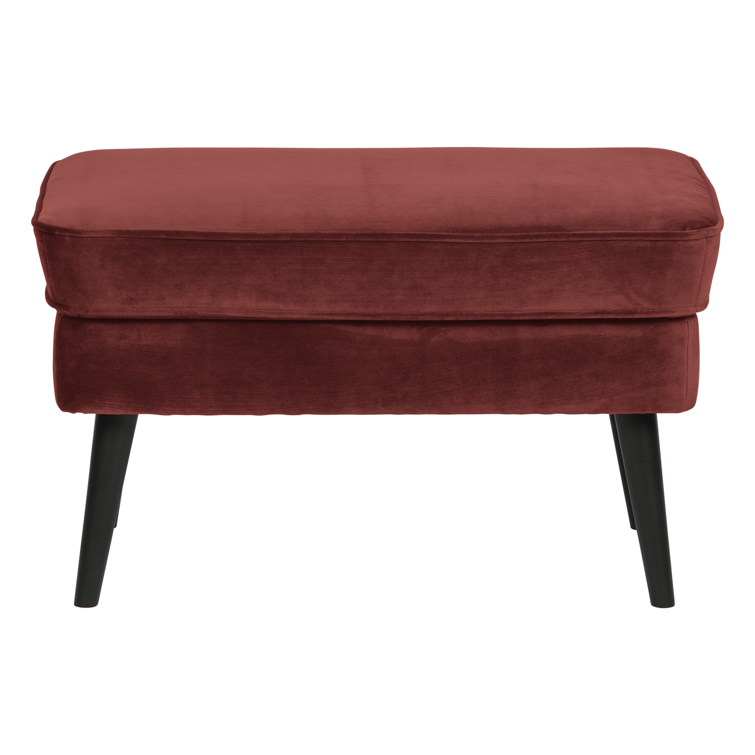 Rocco hocker velvet donkerbruin [fsc]