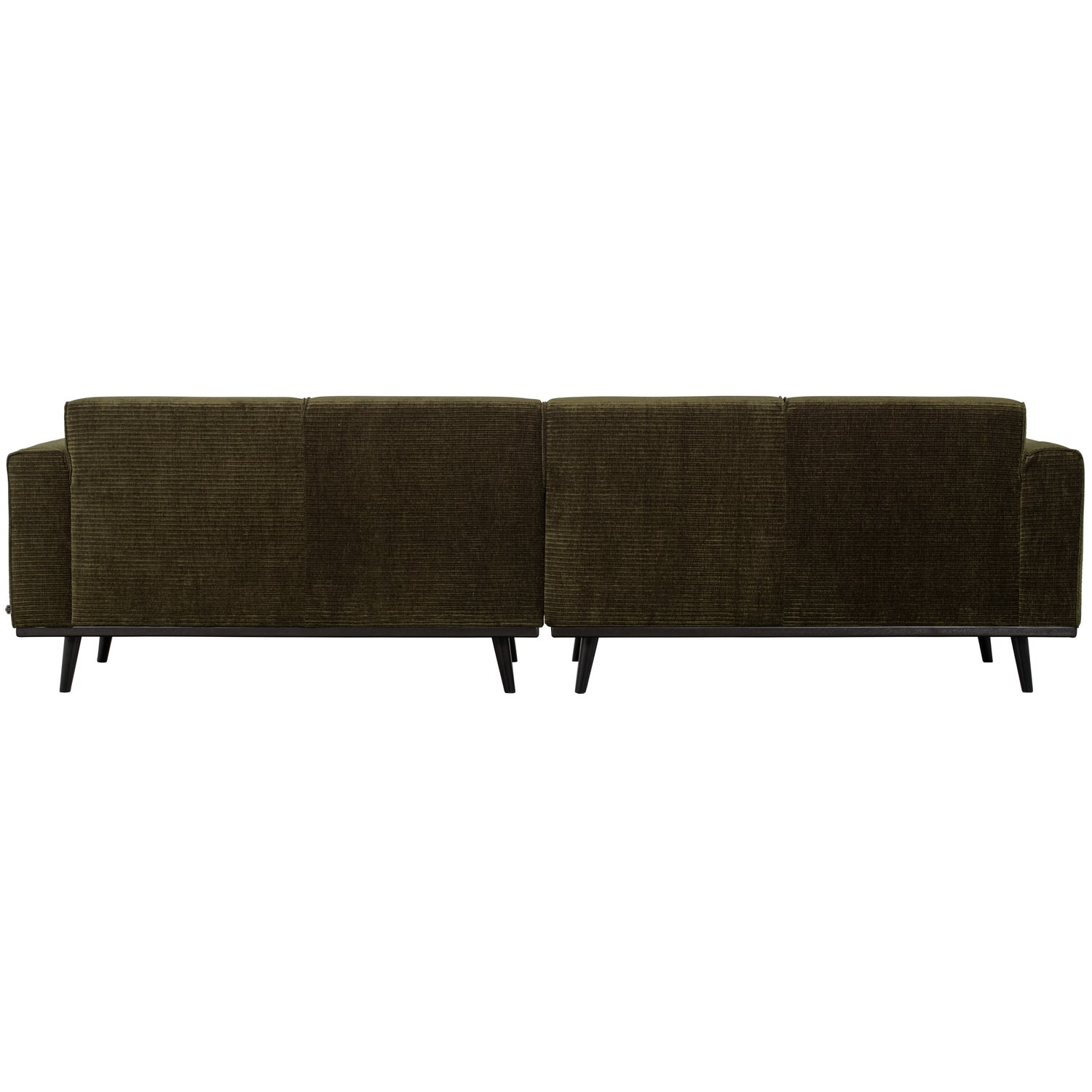 Statement 4-zits bank 280 cm chenille velvet perzikroze