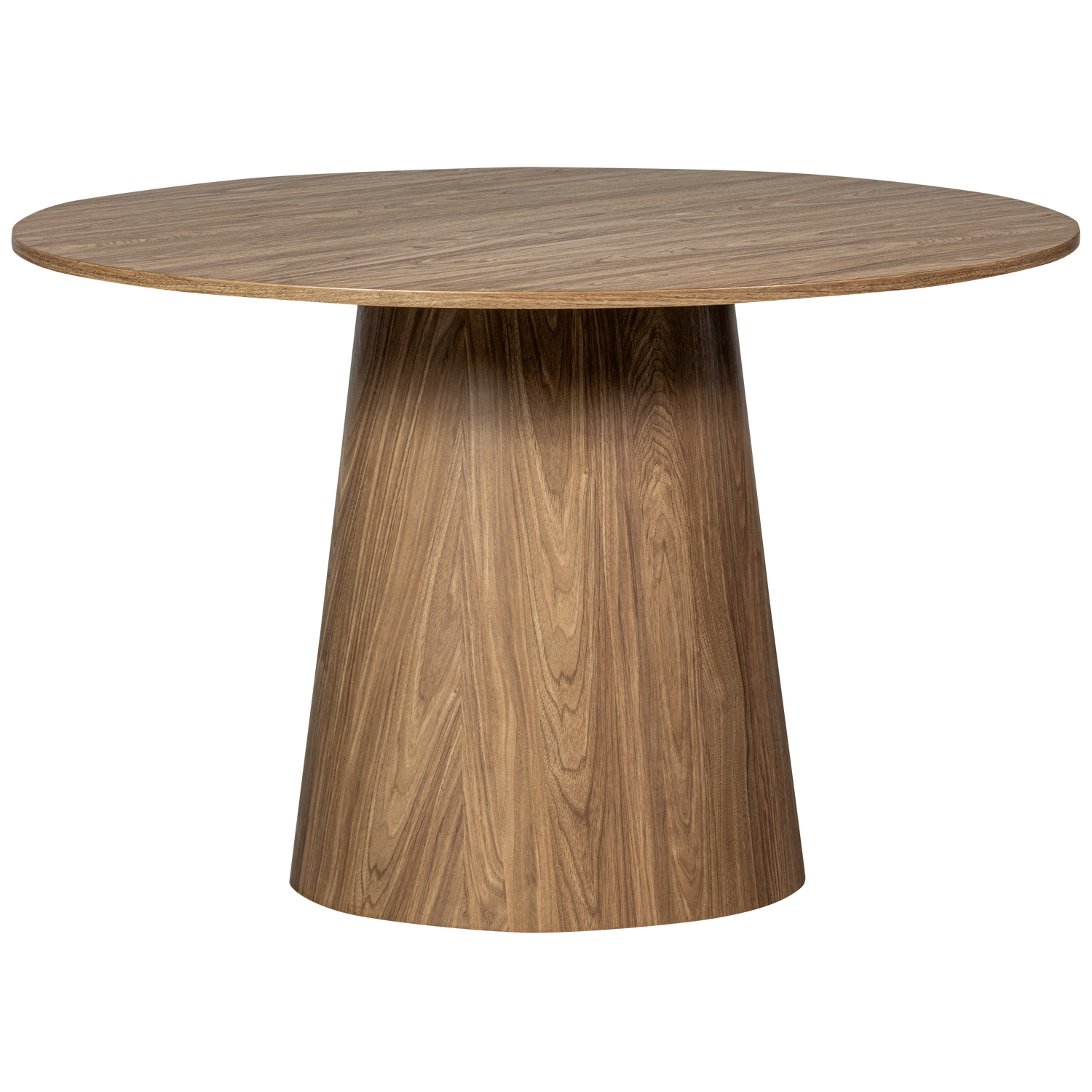 Maan eettafel rond mdf donkerbruin o120 cm