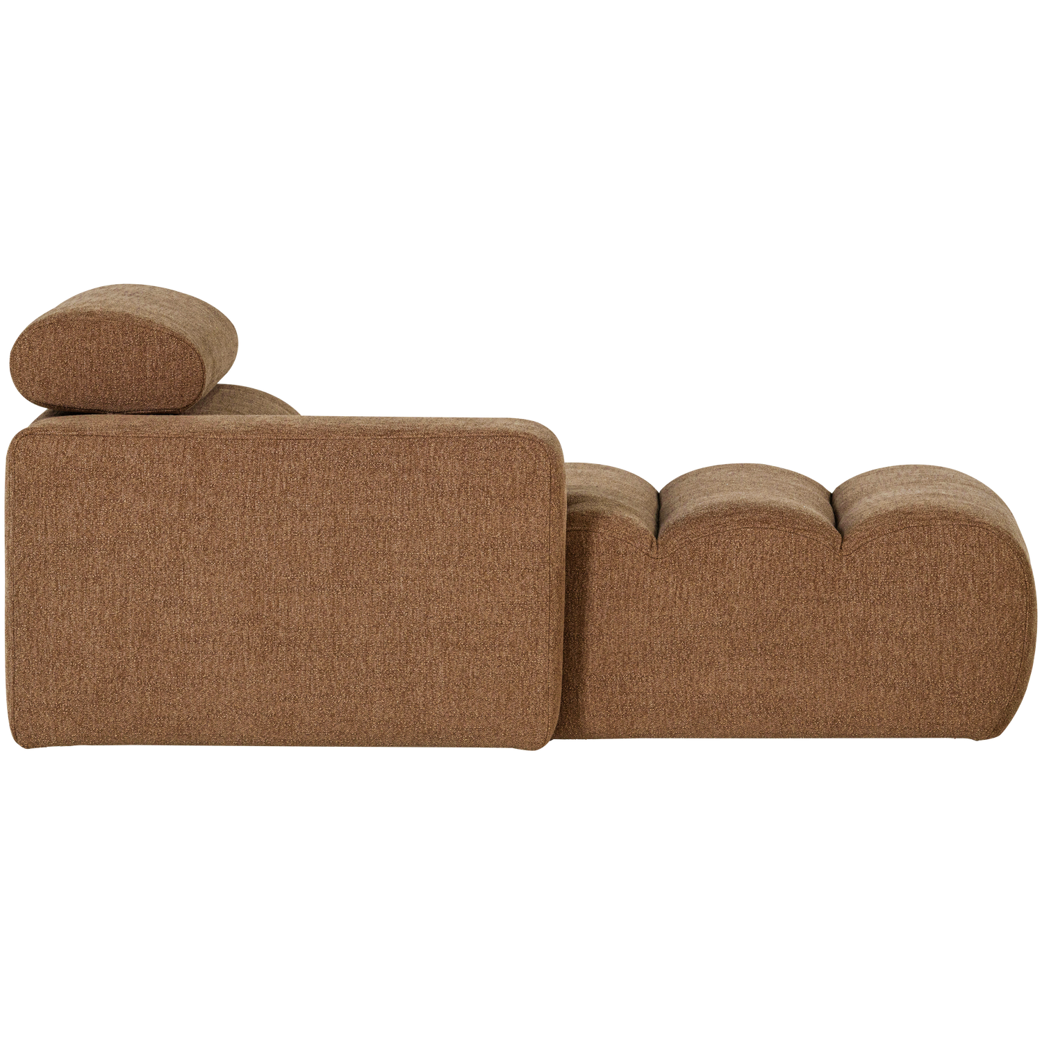 Novi chaise longue element arm links ribstof terra