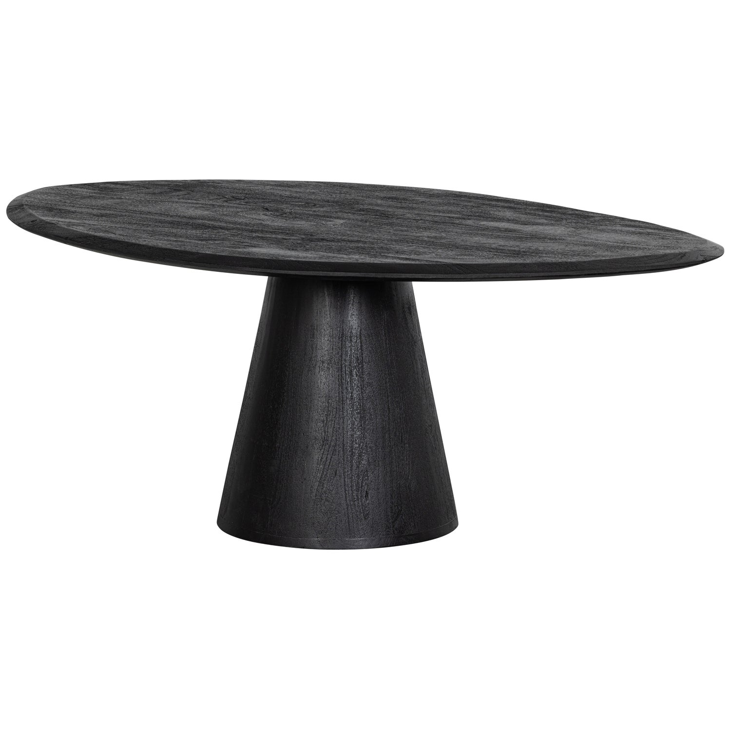 Posture salontafel mangohout zwart o120 cm