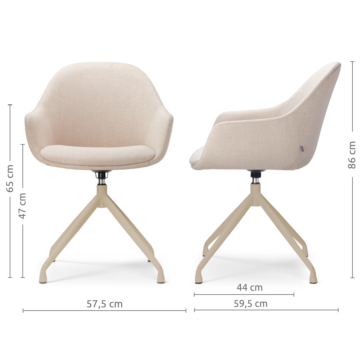 Nola-mae beige onderstel 