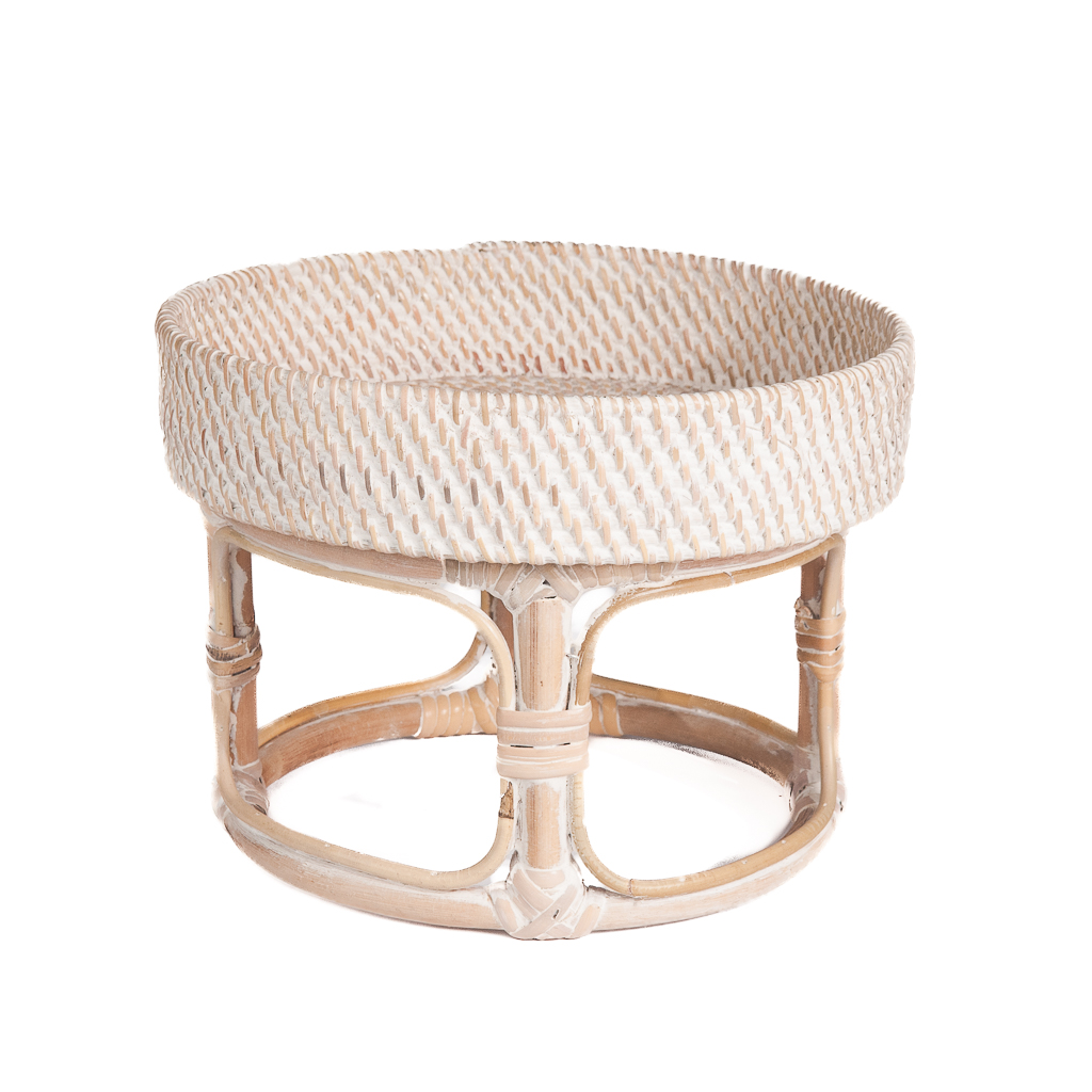 Rotan bamboe bijzet tafeltje Baki naturel