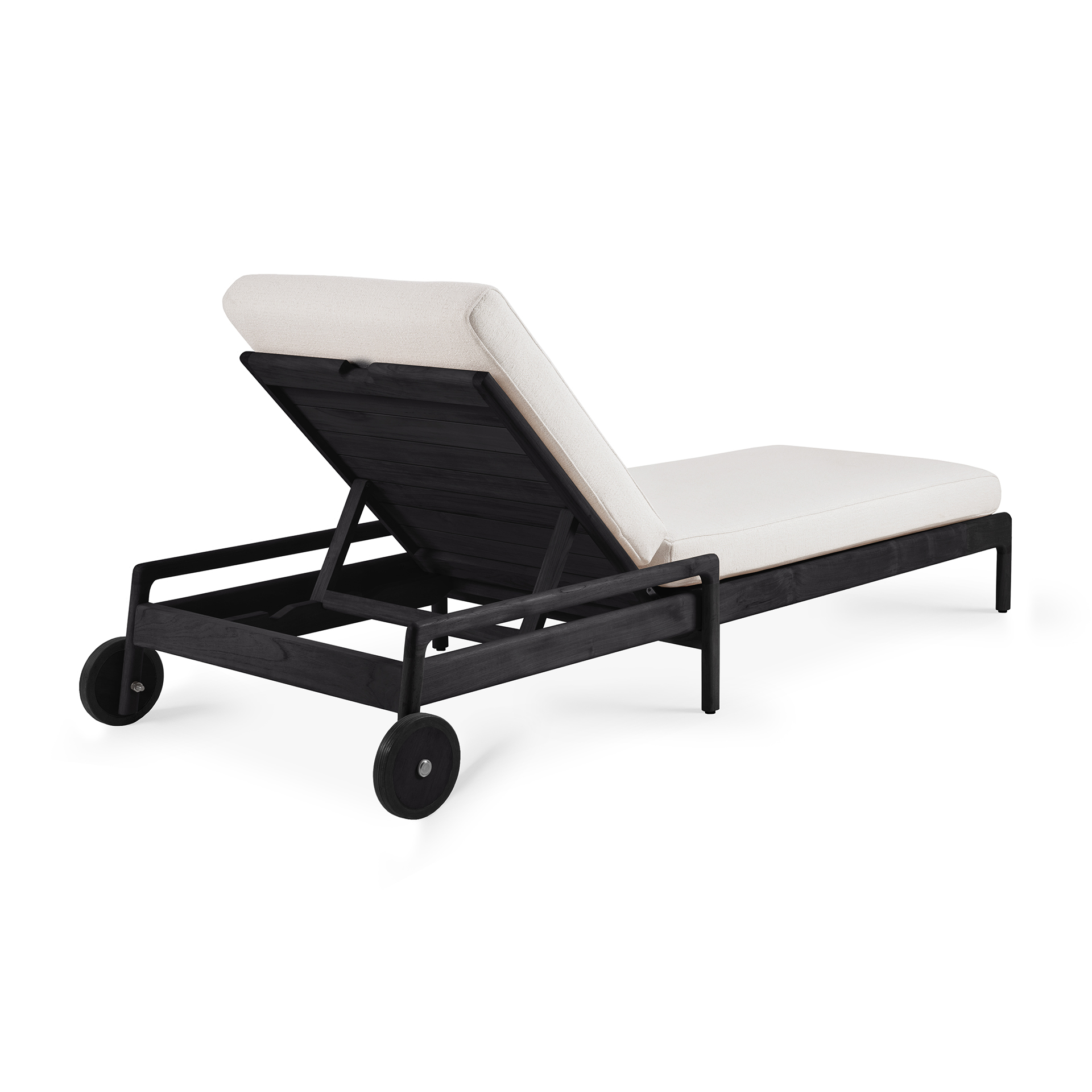 Ethnicraft - Outdoor - Teak Jack adjustable lounger - zwart