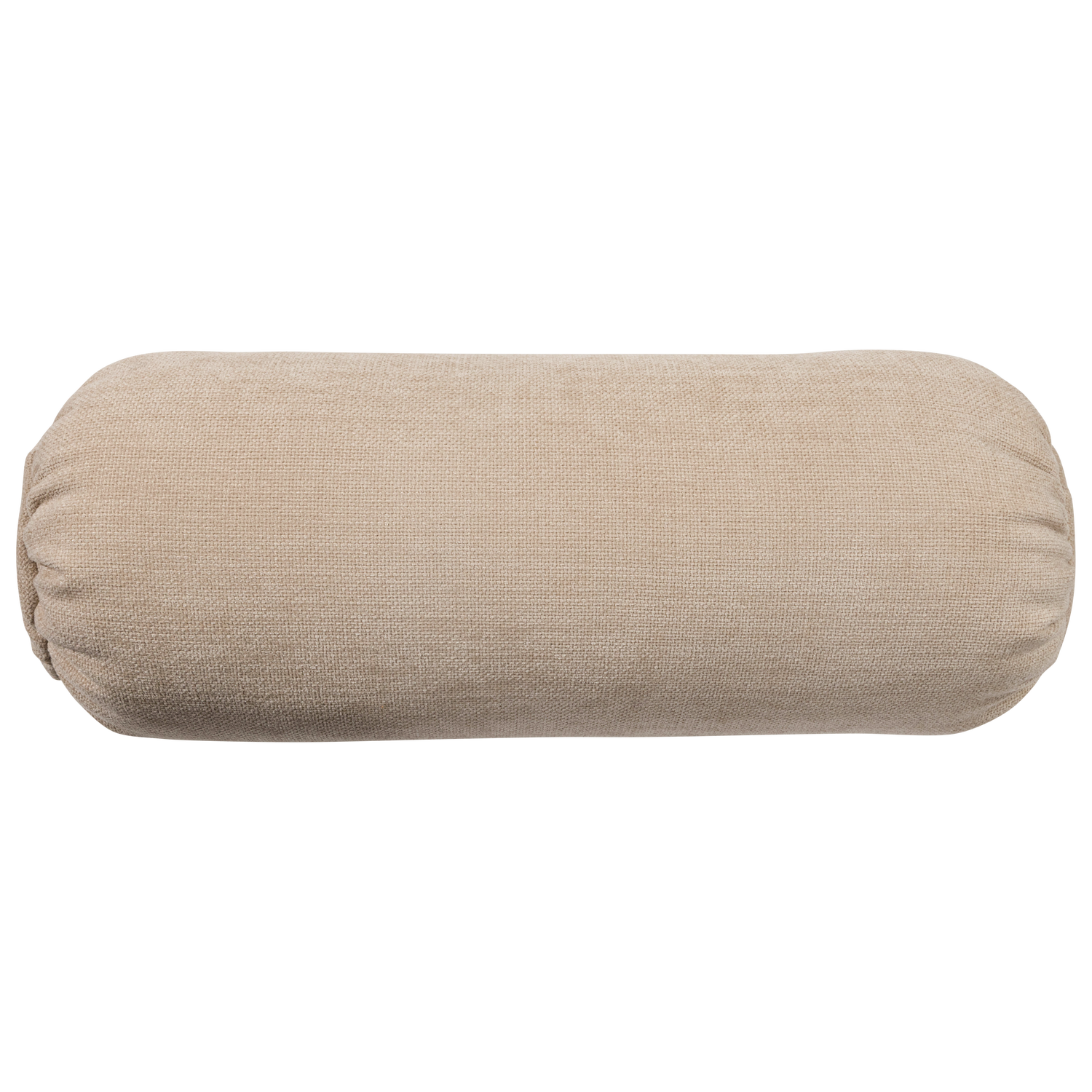 Baggy rolkussen 50xo23 cm 3d chenille middenbruin