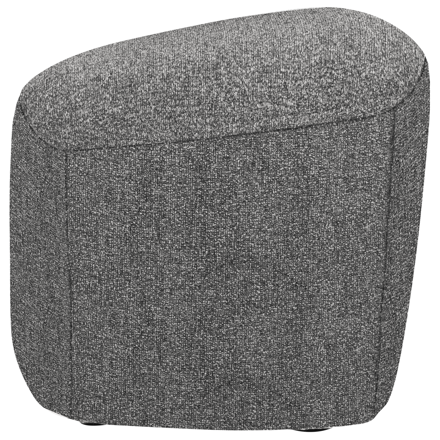 Lofty hocker boucle staalgrijs