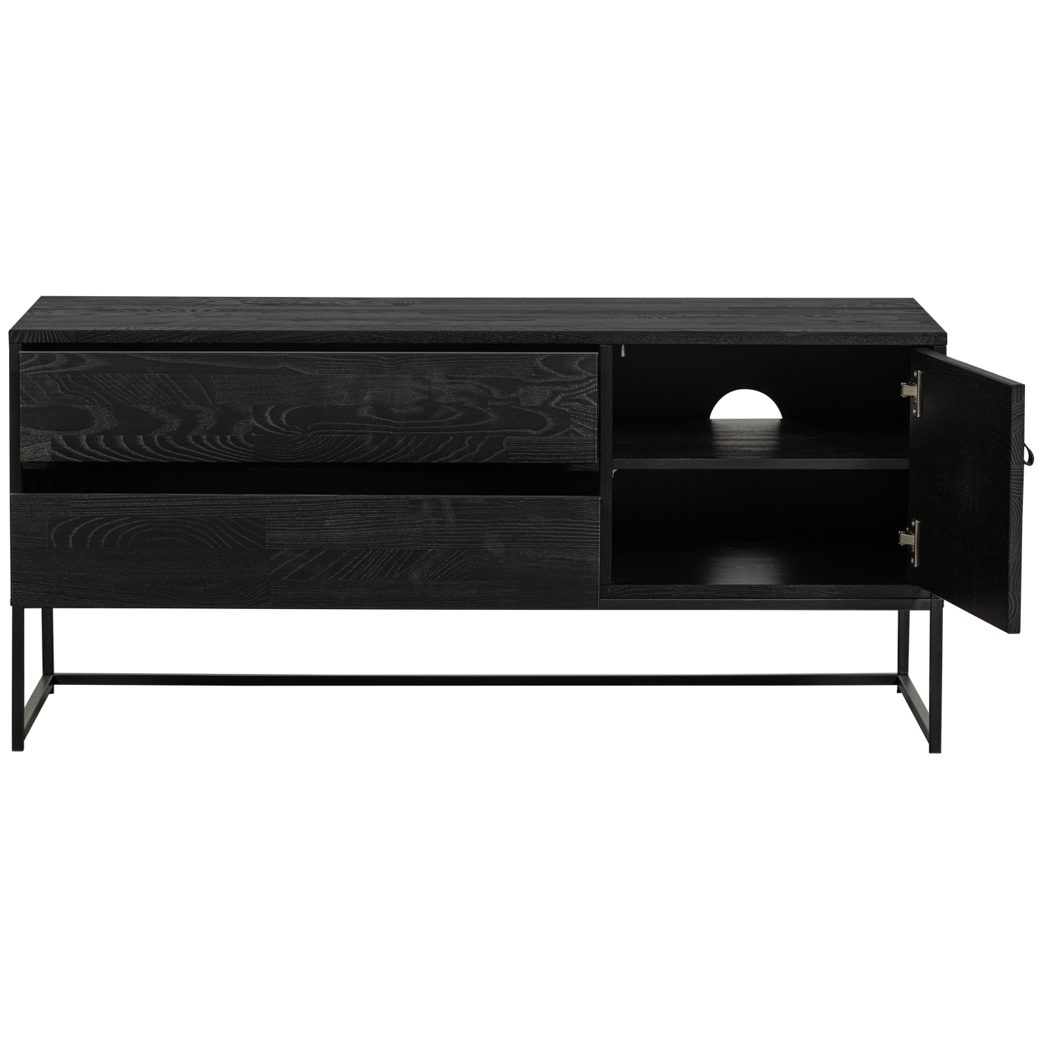 Silas tv meubel 120 cm grenen dust [fsc]