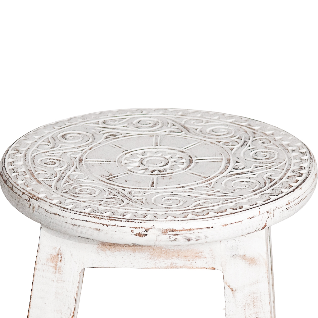 Krukje mandala white wash
