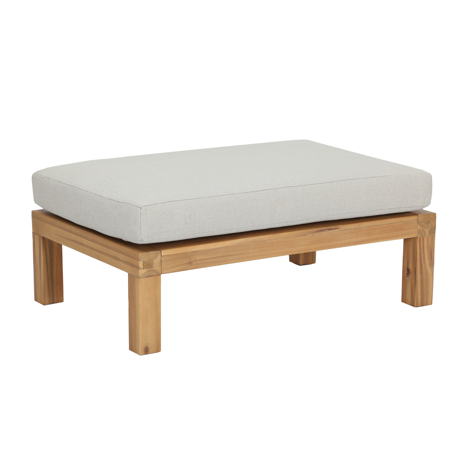Relax tuin hocker/bijzettafel acaciahout naturel/zand [fsc]