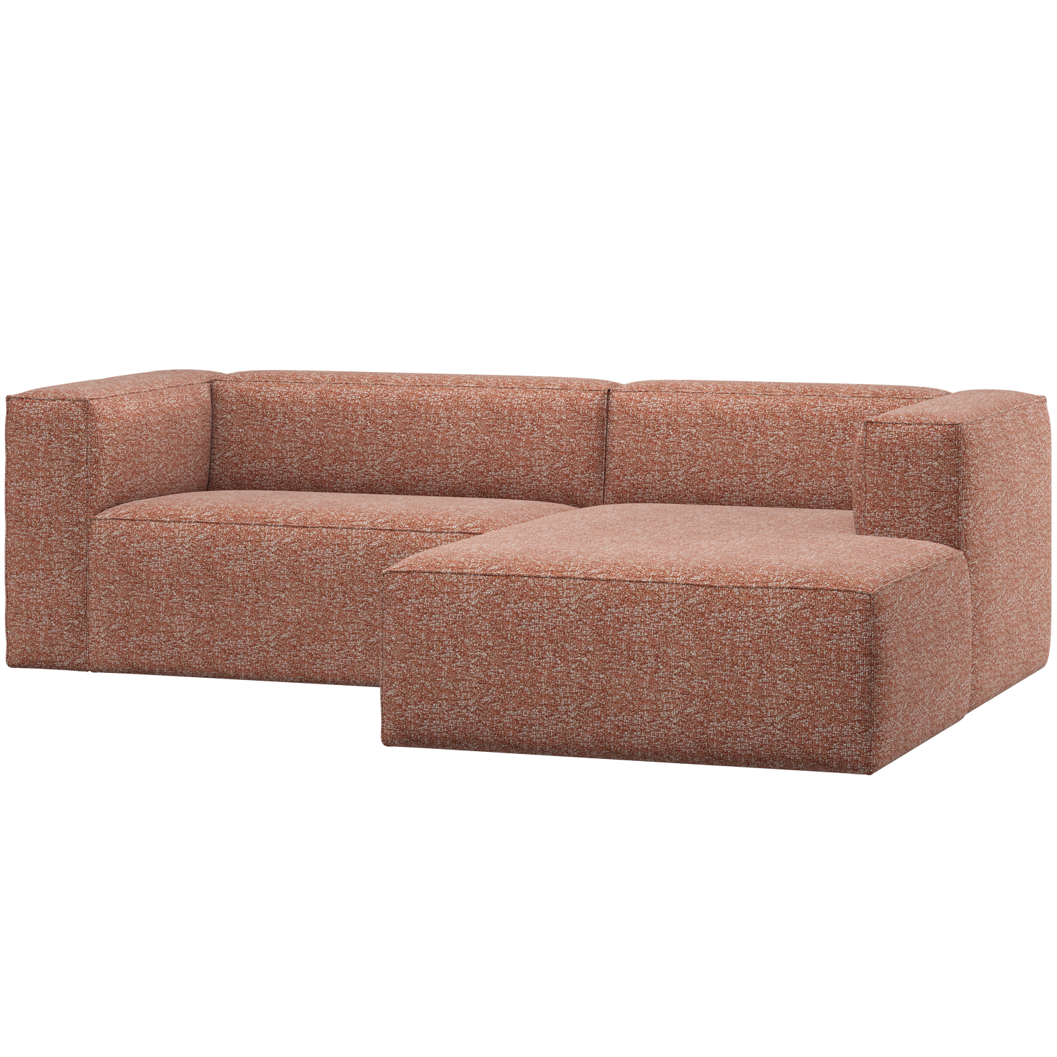 Bean chaise longue bank rechts chenille velvet taupe