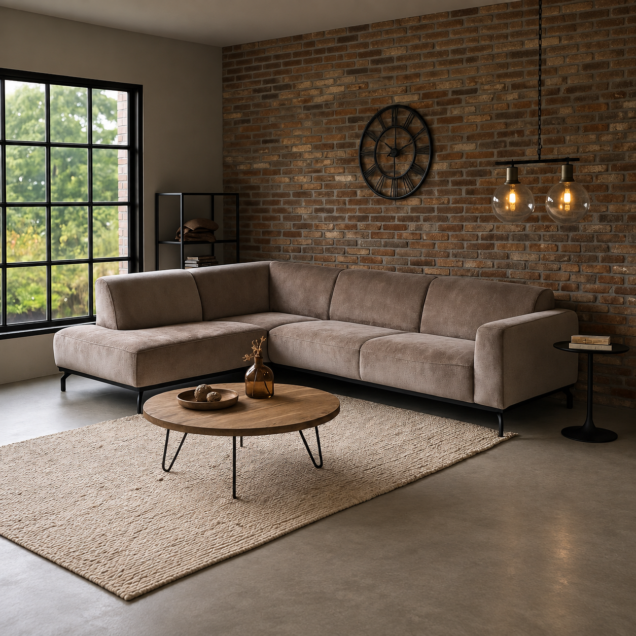 Hoekbank Lunaro Taupe