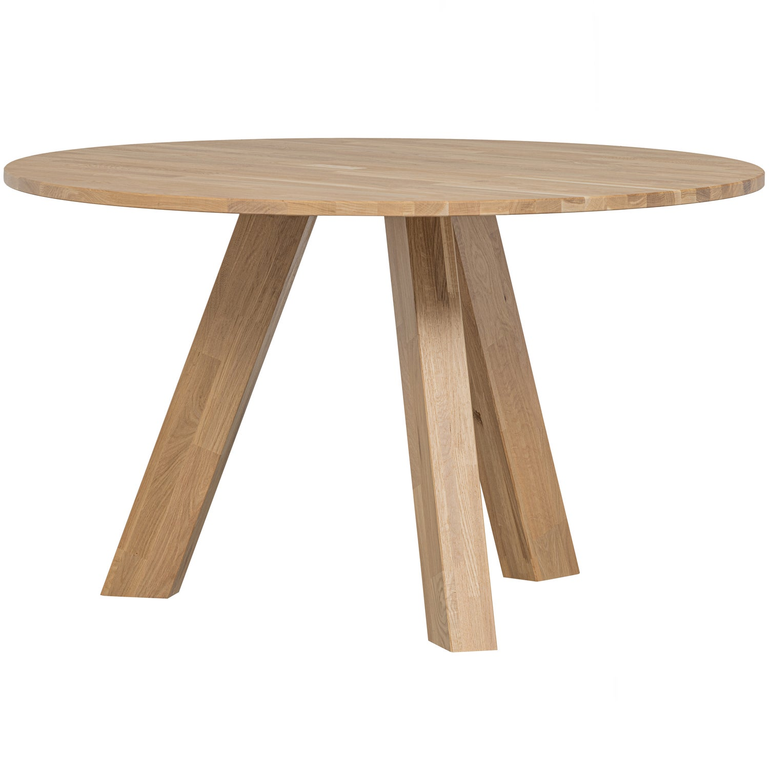 Rhonda eettafel o129 cm eiken middenbruin [fsc]