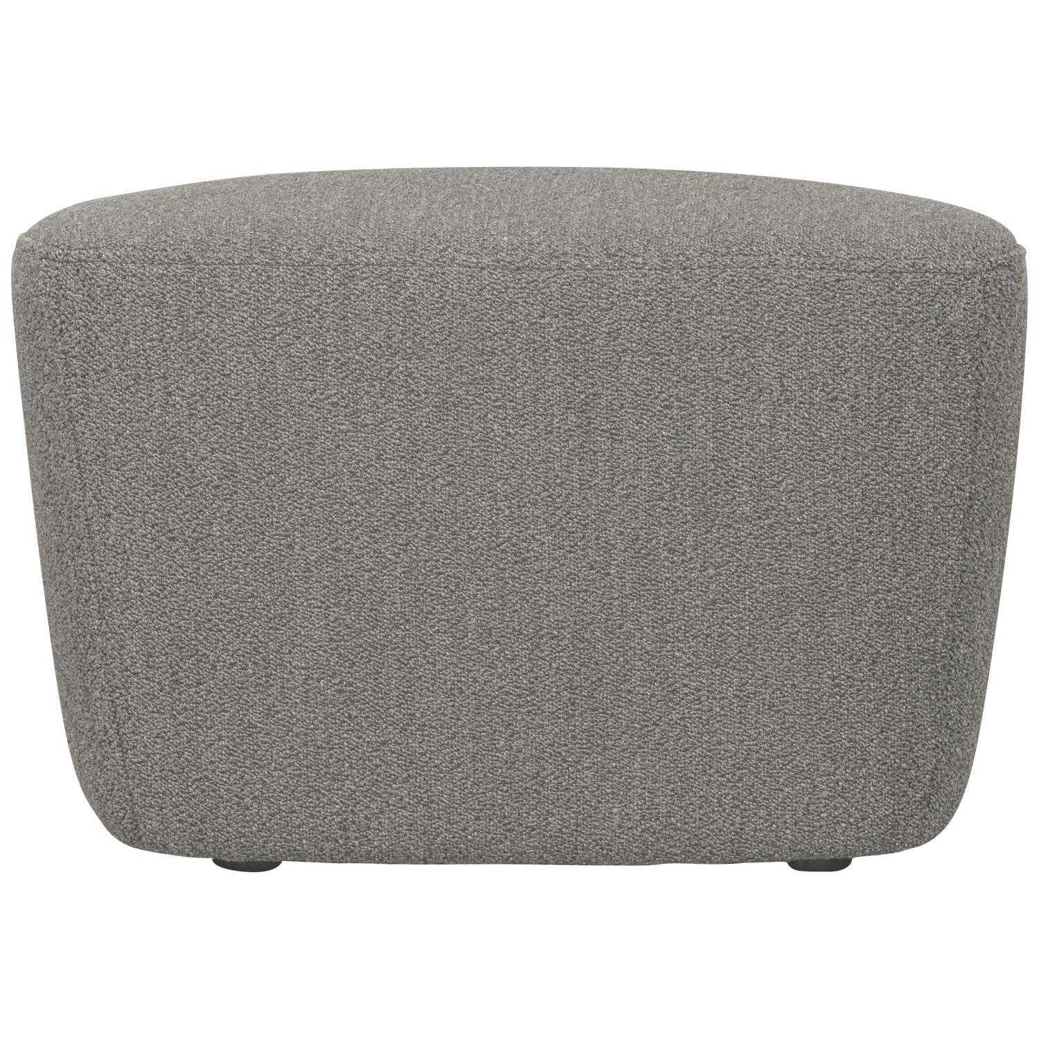 Lofty hocker boucle staalgrijs