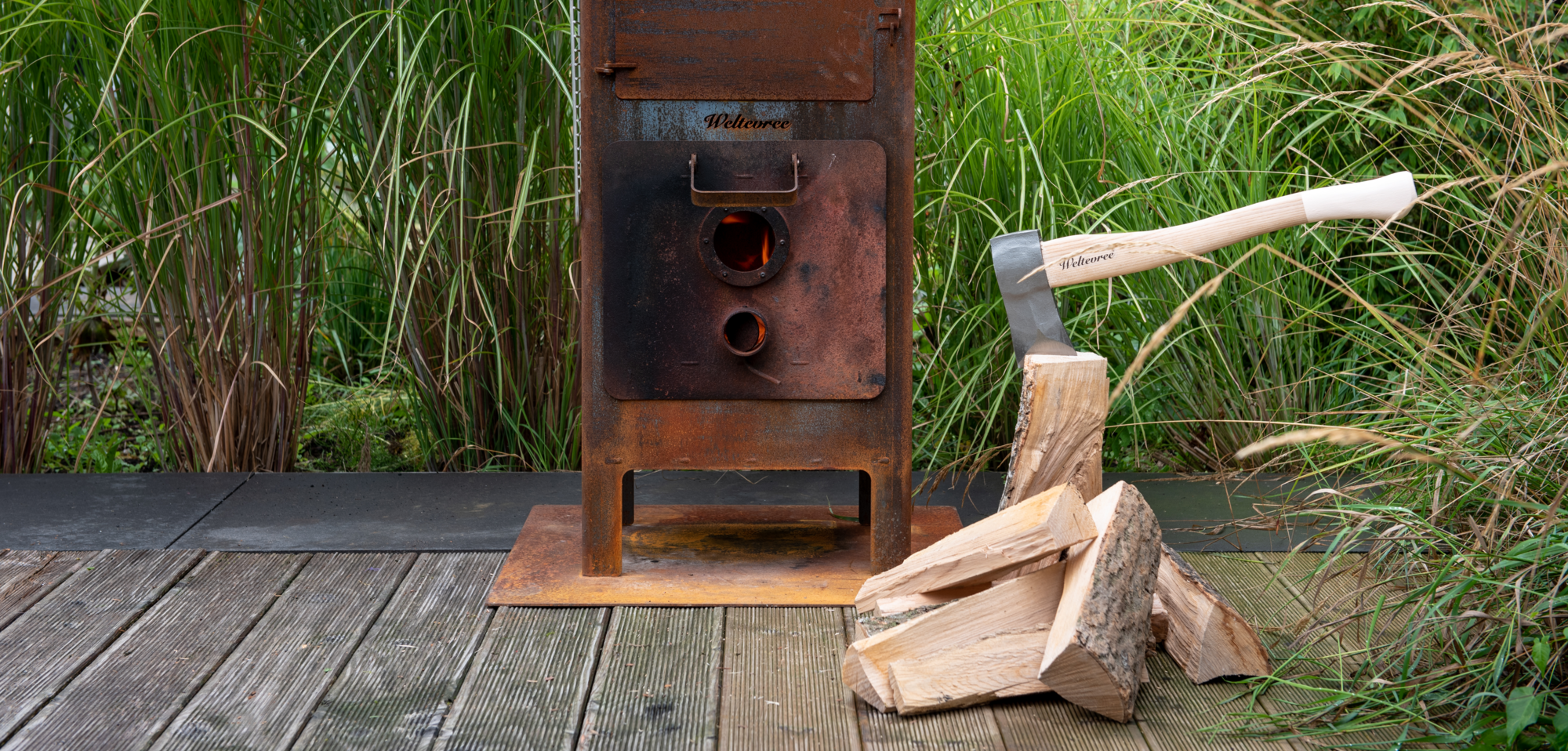 Weltevree deur Outdooroven