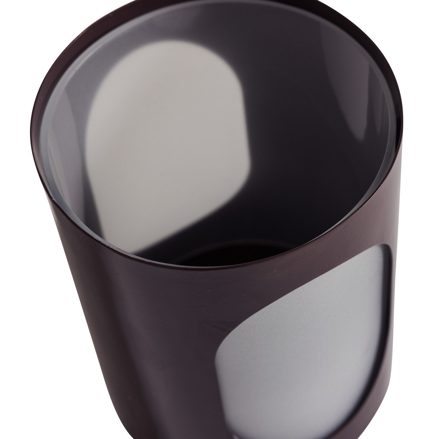 Tavo windlichten metaal/glas bruin - set van 2