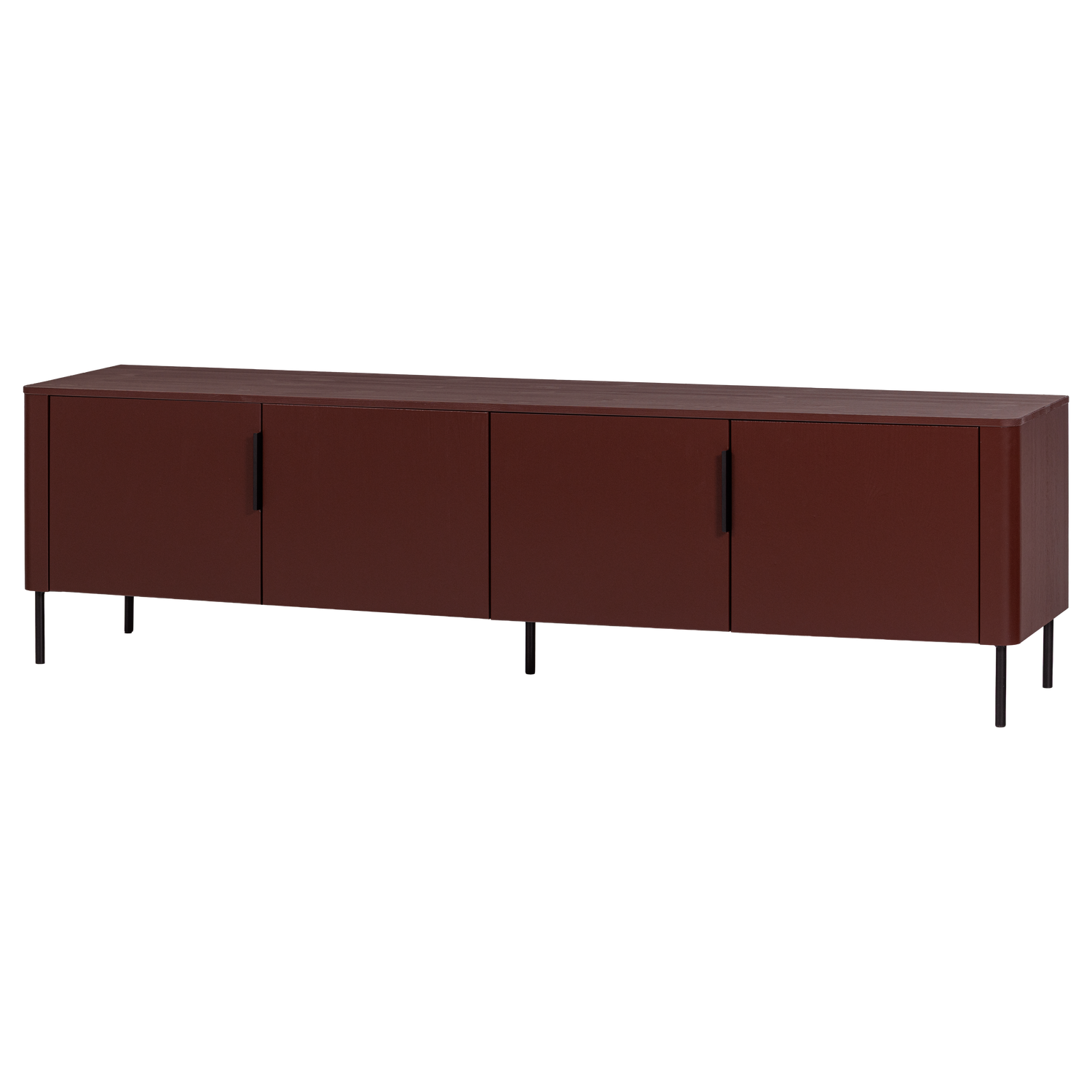 Gunnar tv meubel 200 cm grenen matzwart [fsc]