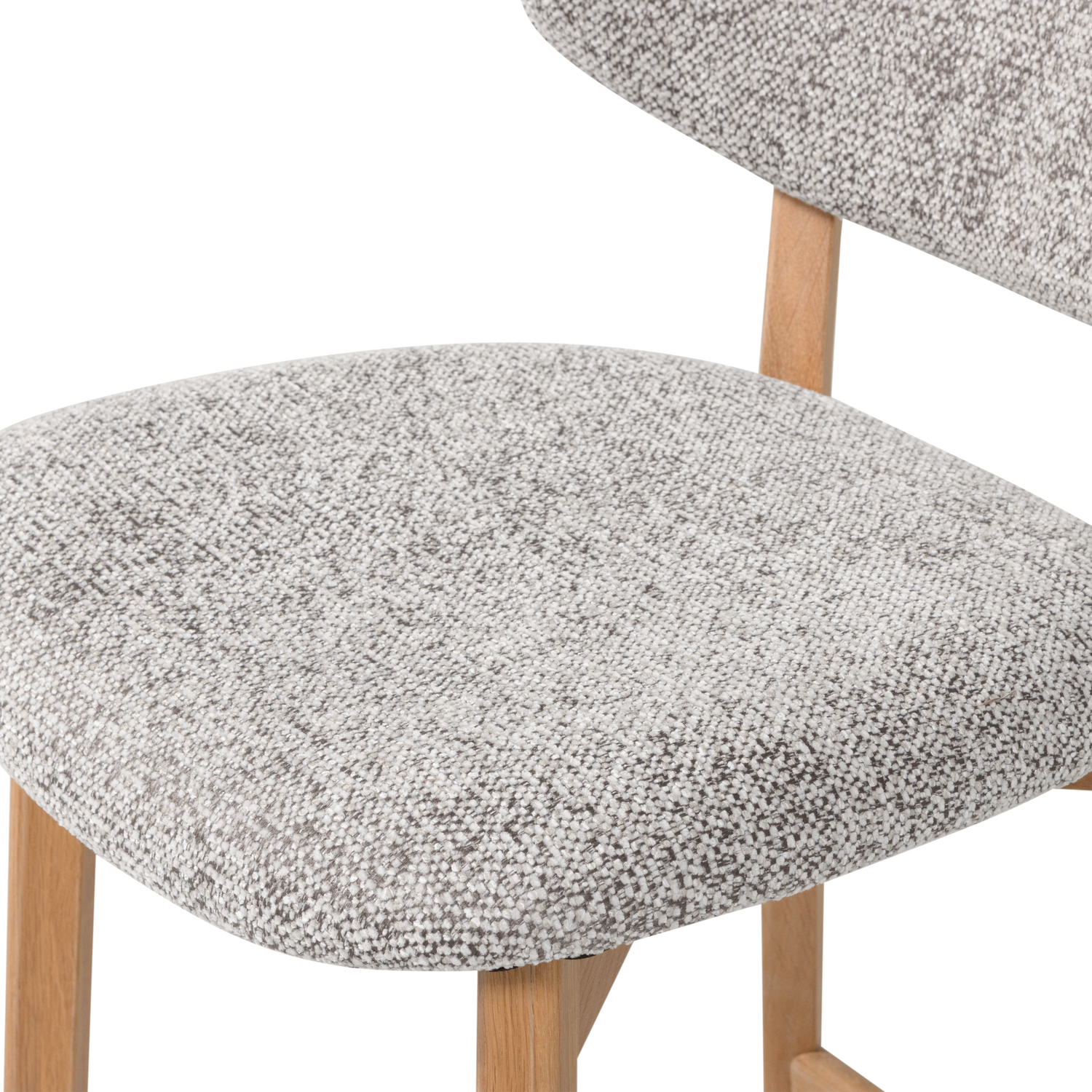 Udar barstoel naturel met houten frame bruin [fsc]