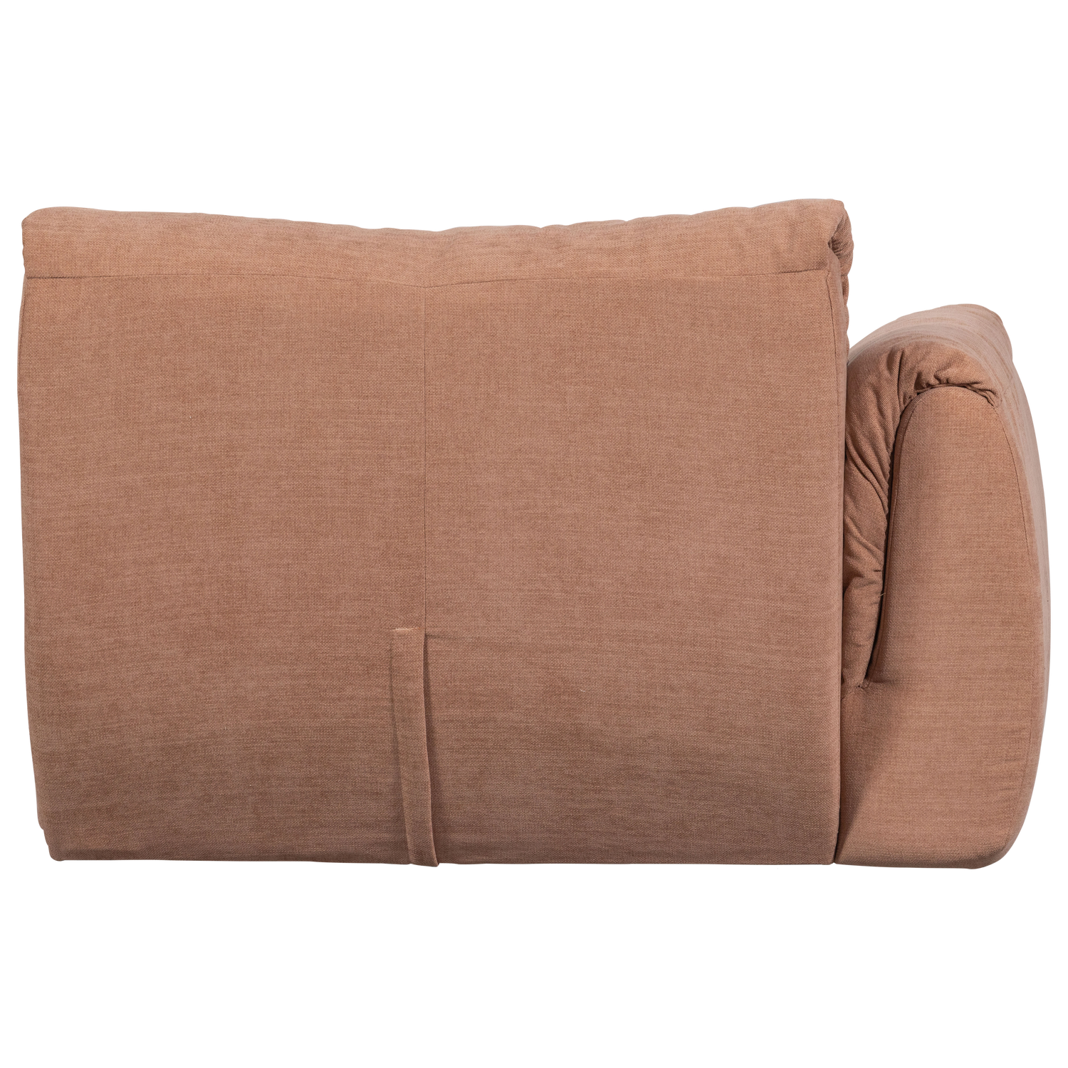 Baggy 1-zits element met arm links geweven chenille oudroze