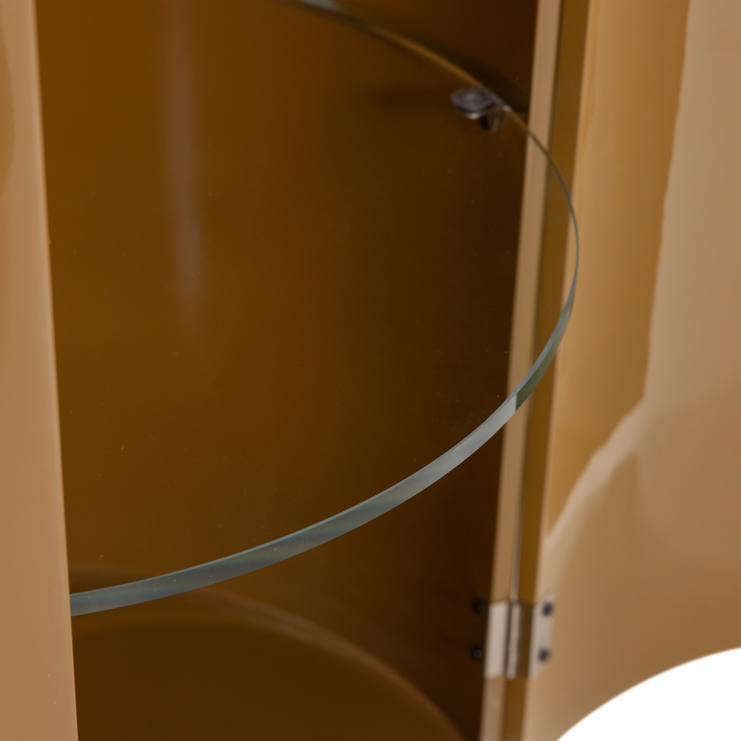 Sera ronde kast 72xo45 cm hout hoogglans honinggeel [fsc]