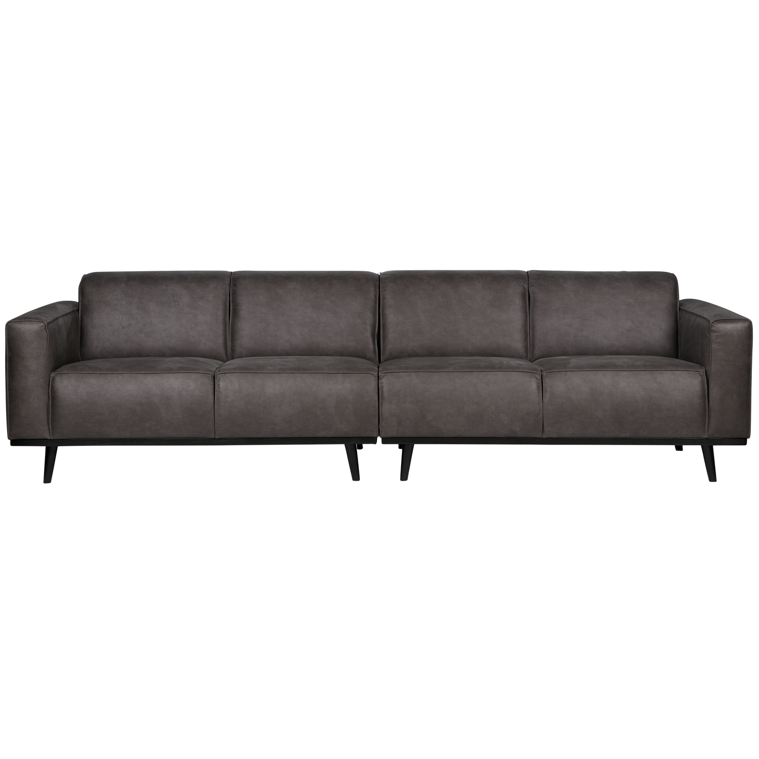 Statement 4-zits bank 280 cm chenille velvet perzikroze