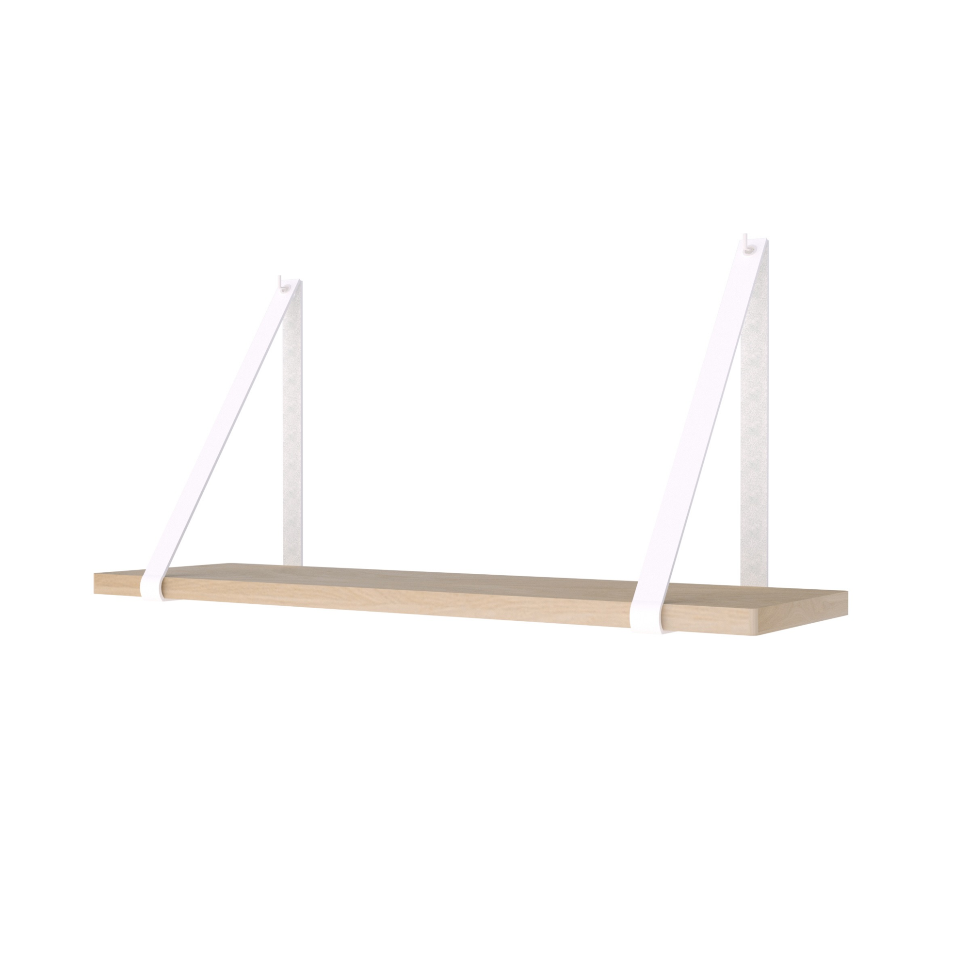 Leren plankdragers (set van 2)