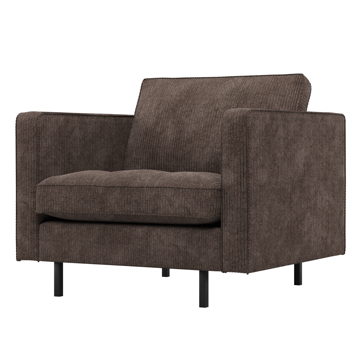 Rodeo classic fauteuil ribstof roestbruin