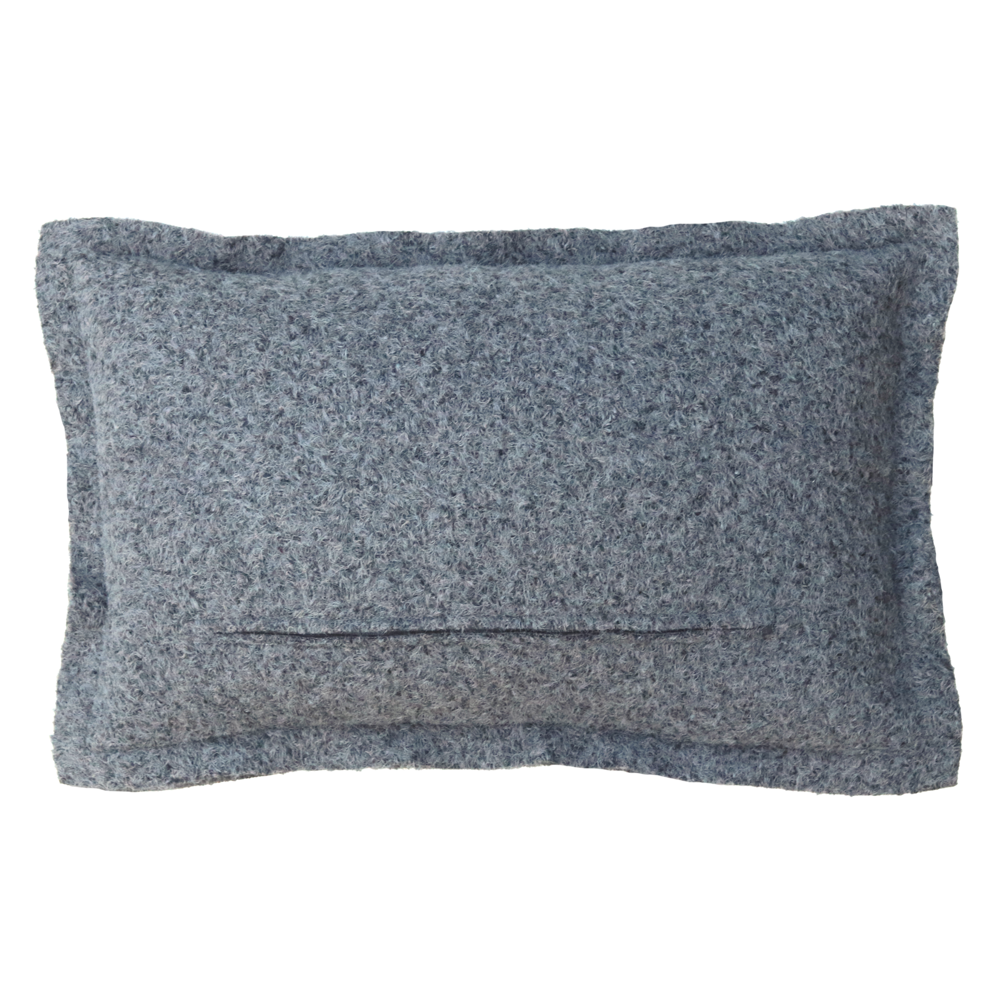 Kussen wol boucle grijs