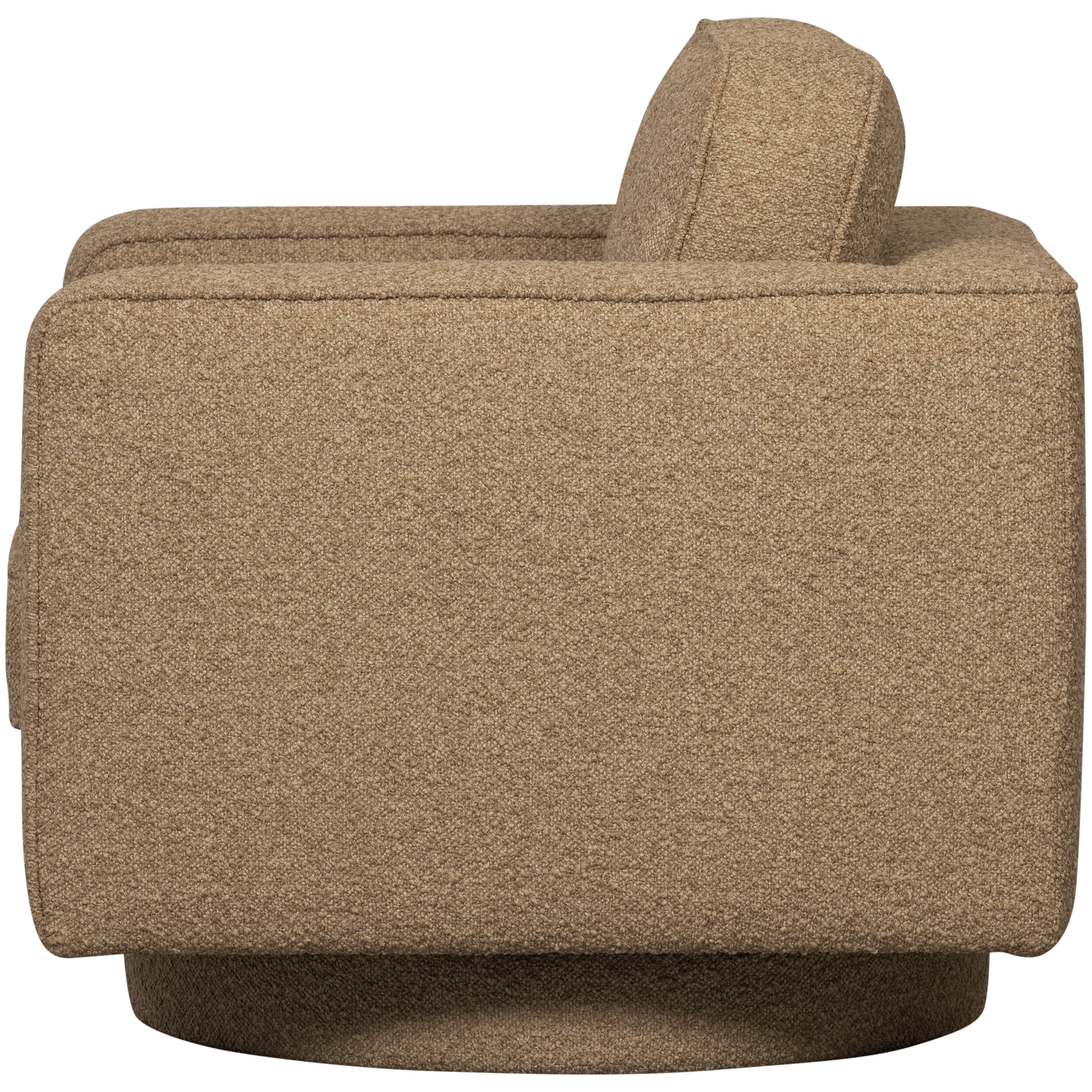Lazy draaifauteuil boucle bruin