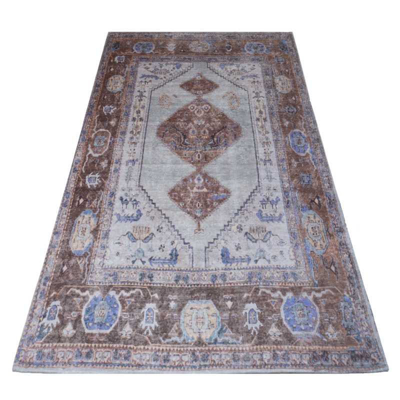 Vloerkleed Karaca - Purple/Brown 07