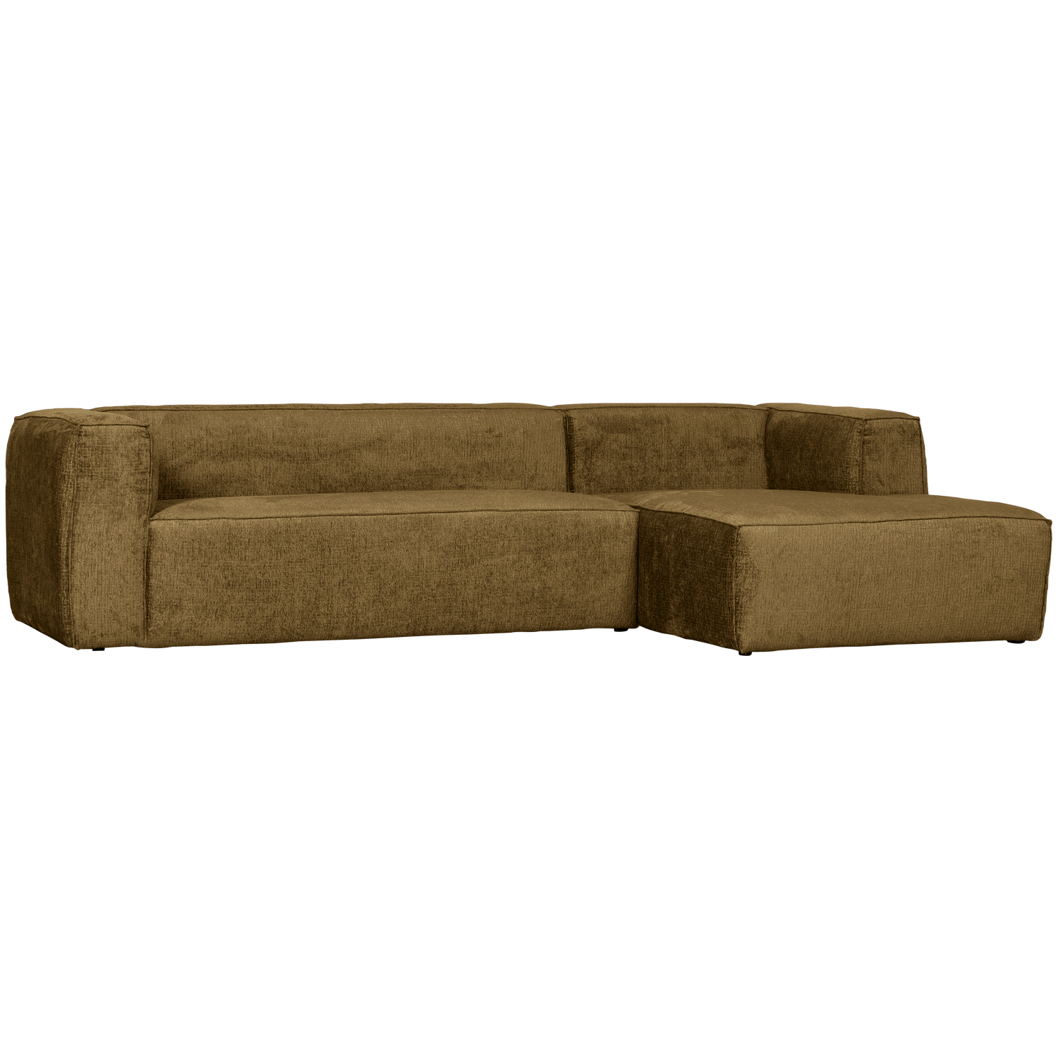 Bean hoekbank rechts chenille velvet taupe