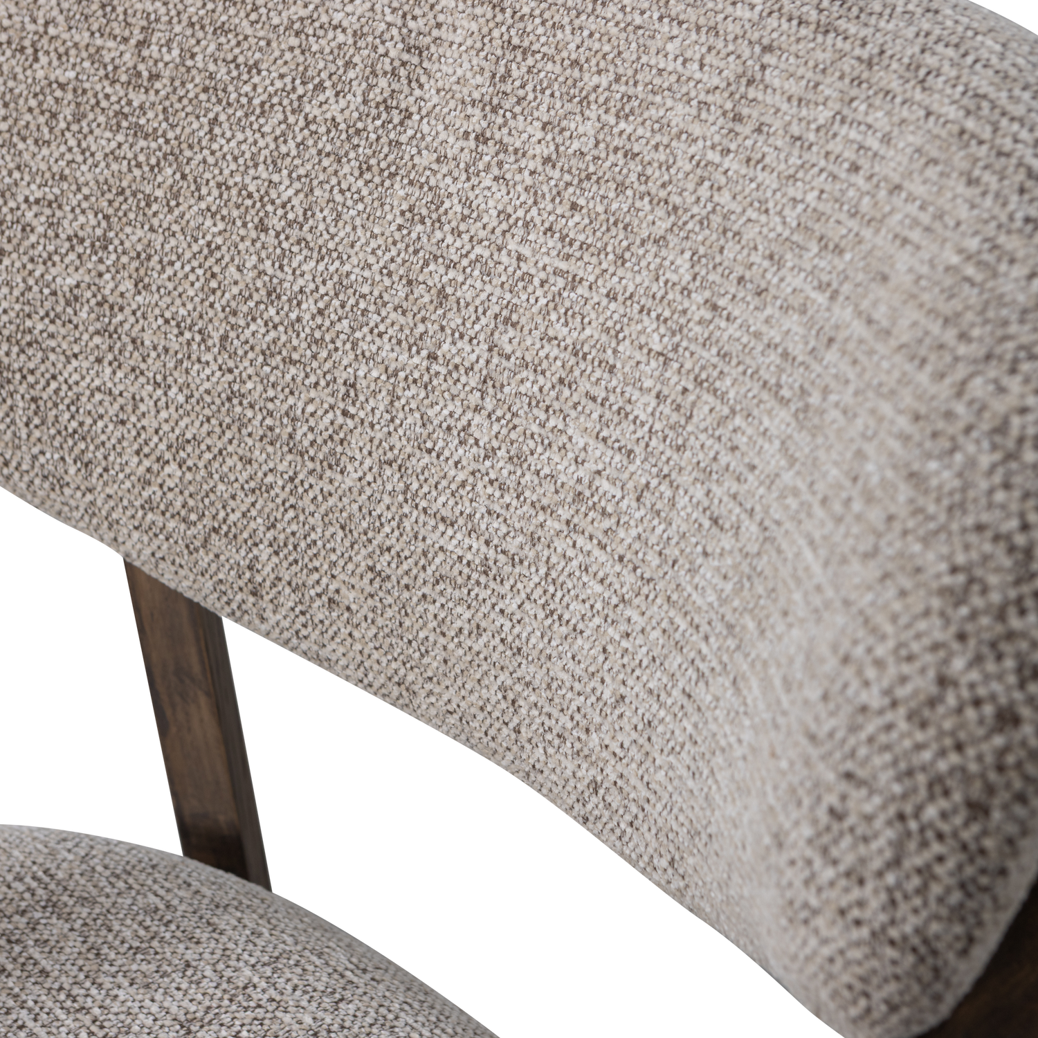 Udar fauteuil naturel met houten frame naturel