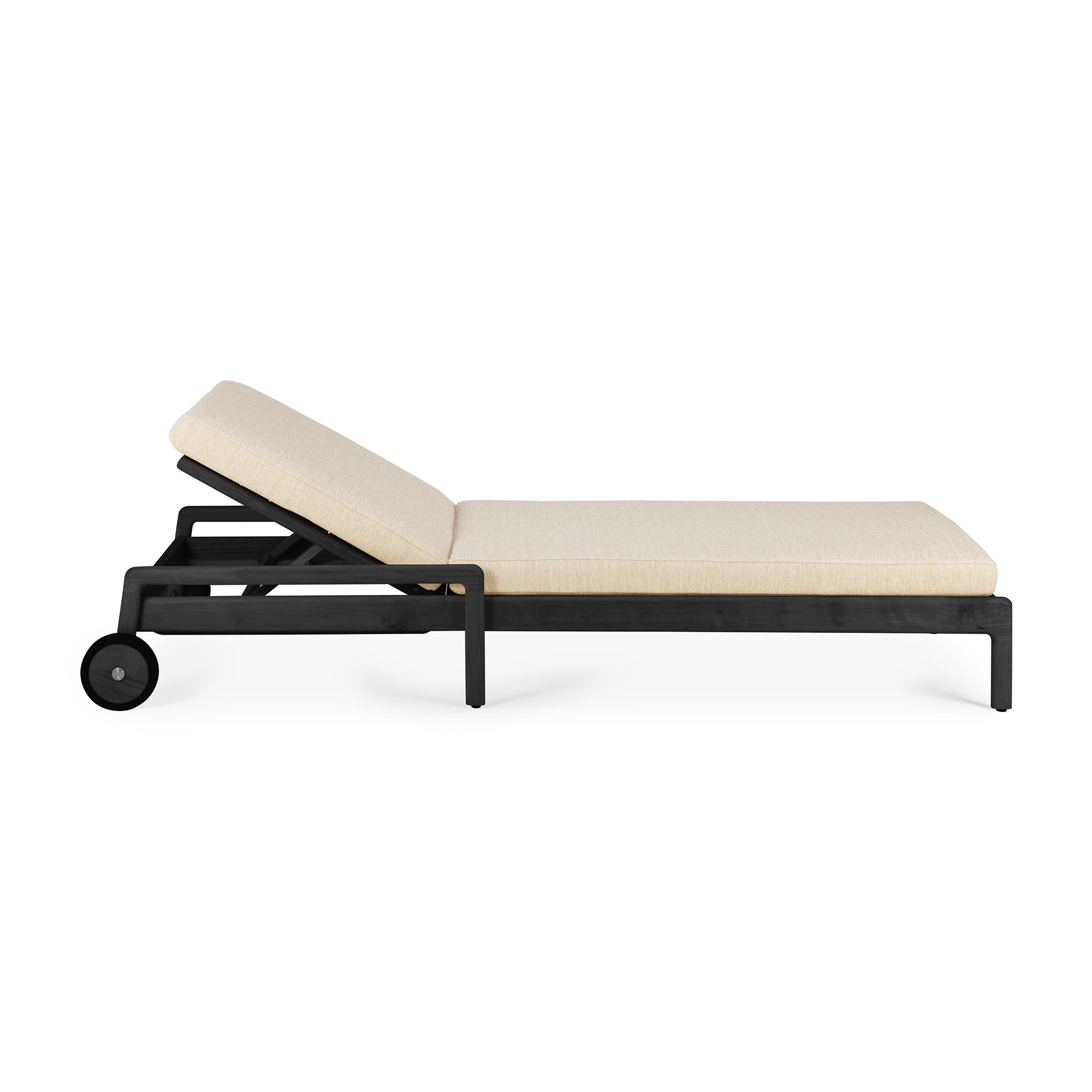 Ethnicraft - Outdoor - Teak Jack adjustable lounger - zwart