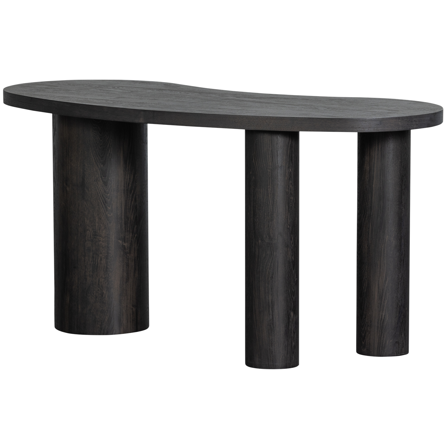 Maan organisch sidetable/bureau mdf donkerbruin